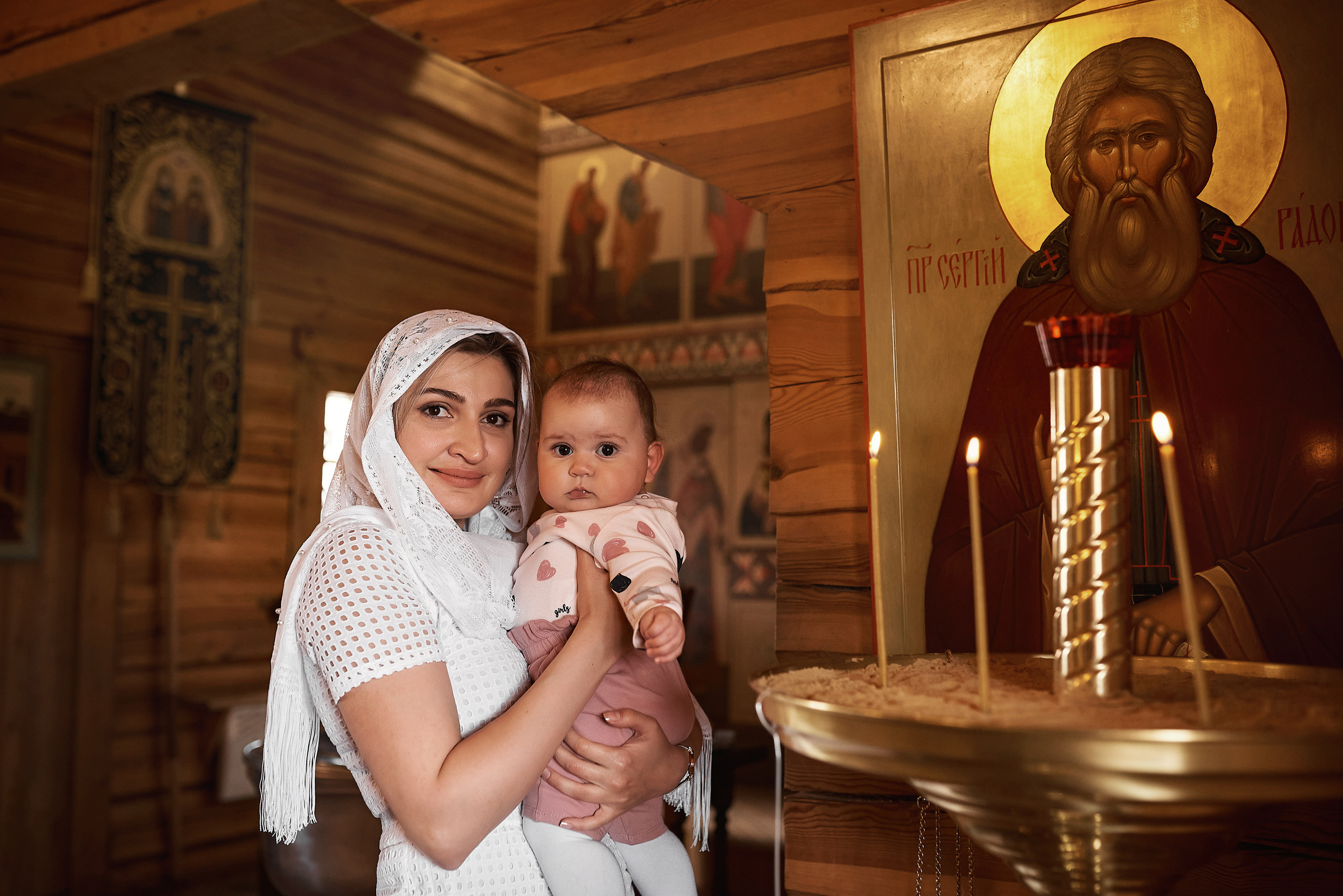 Крещение Евангелины в Храме Сергия Радонежского. Семейный фотограф в Ростове-на-Дону Татьяна Литвинова