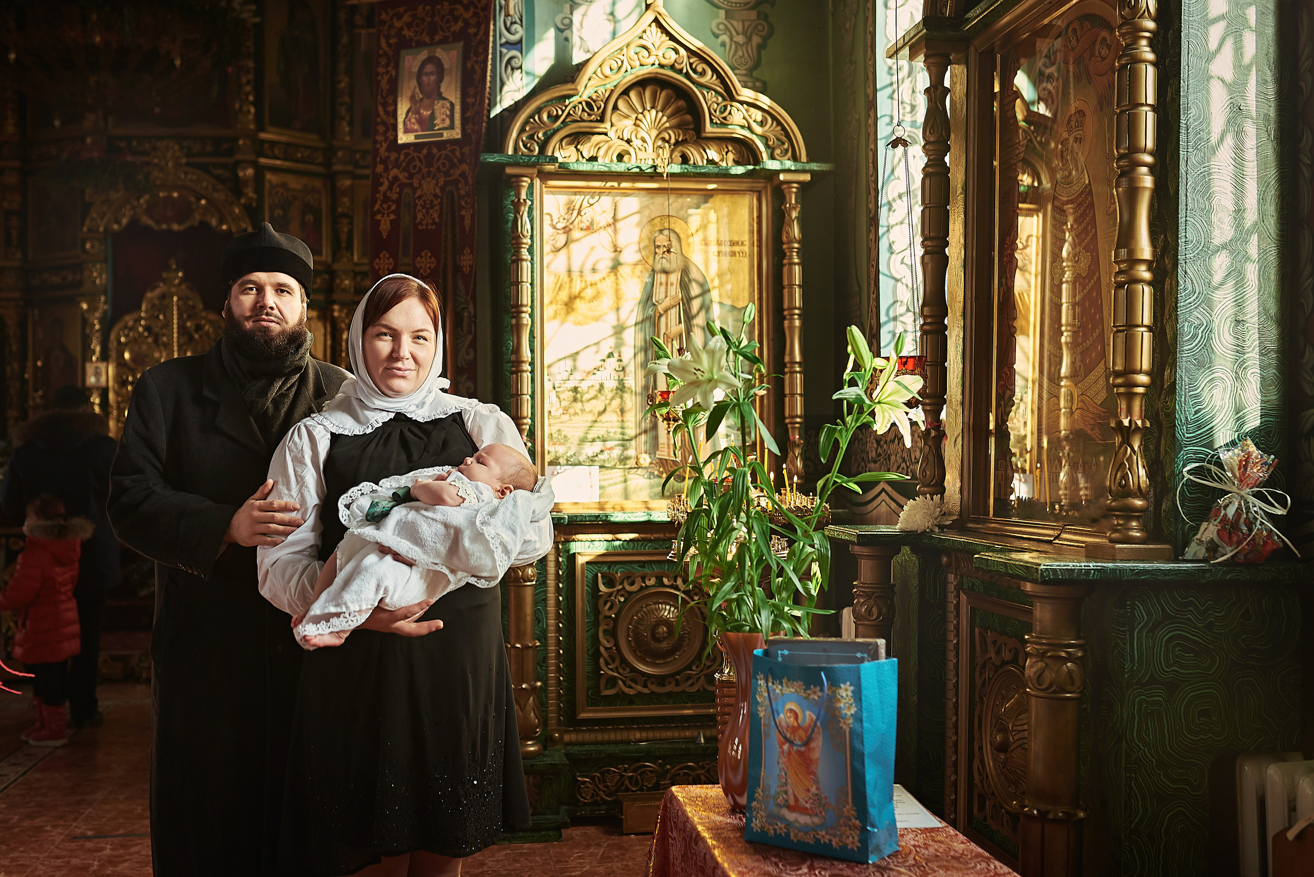 Крещение Евгения в храме преп. Серафима Саровского. Семейный фотограф в Ростове-на-Дону Татьяна Литвинова