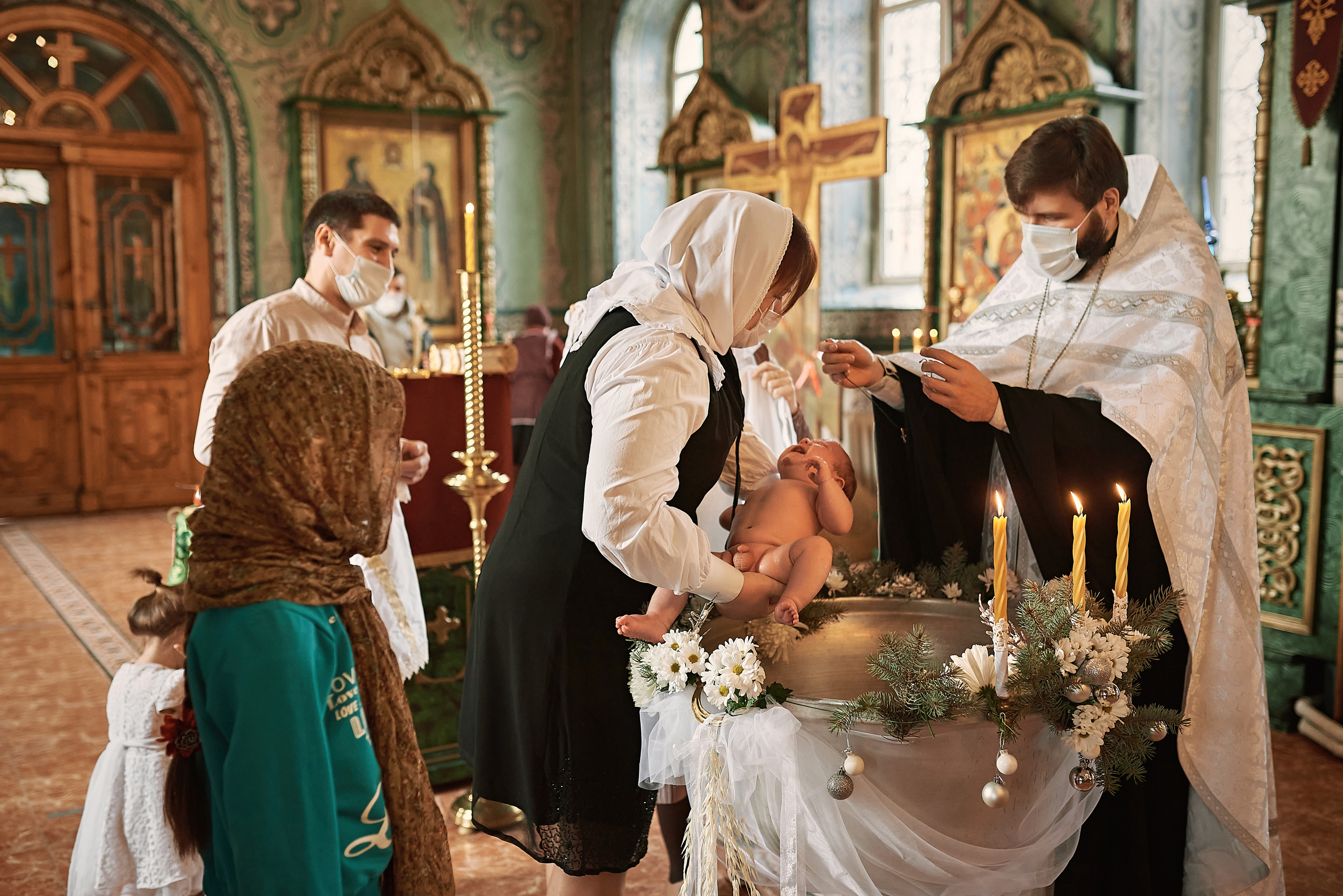 Крещение Евгения в храме преп. Серафима Саровского. Семейный фотограф в Ростове-на-Дону Татьяна Литвинова