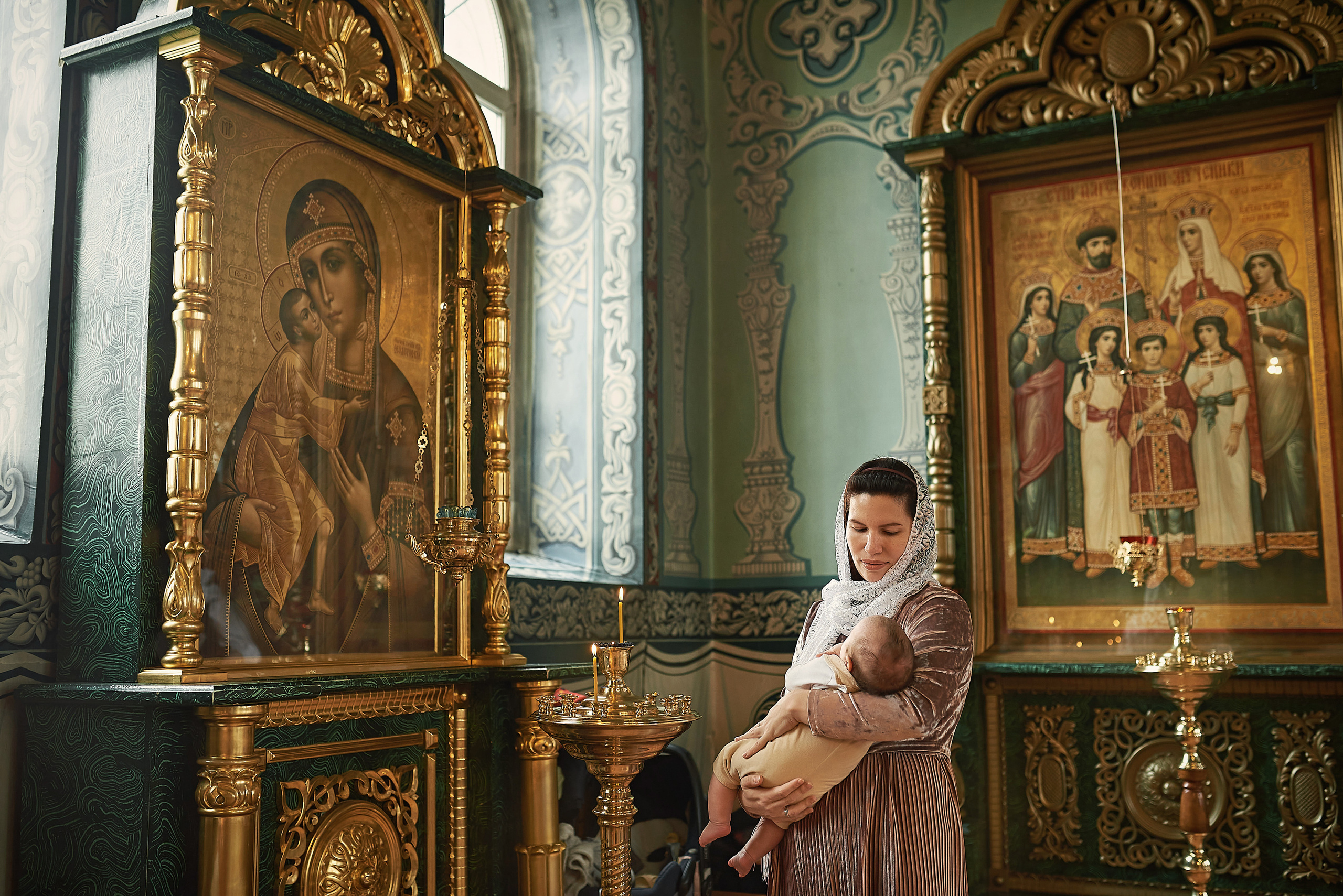 Крещение Евгения в храме преп. Серафима Саровского. Семейный фотограф в Ростове-на-Дону Татьяна Литвинова