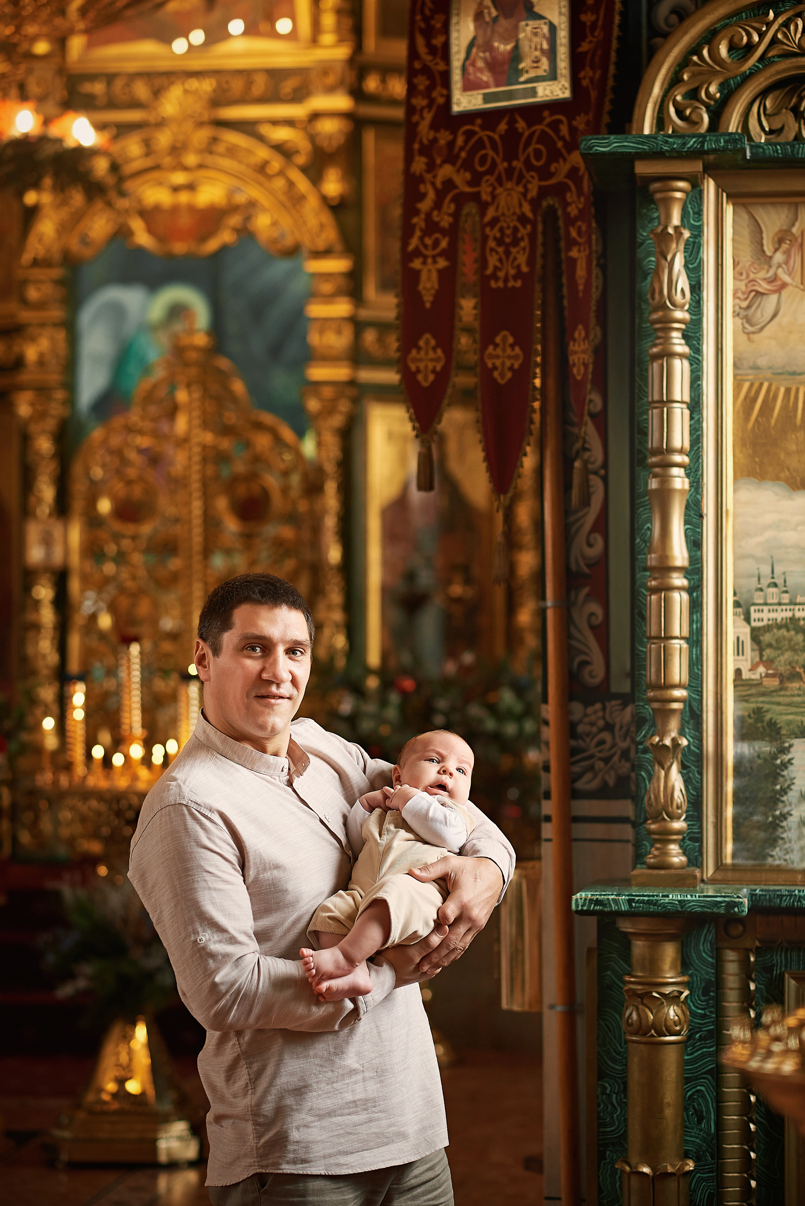 Крещение Евгения в храме преп. Серафима Саровского. Семейный фотограф в Ростове-на-Дону Татьяна Литвинова