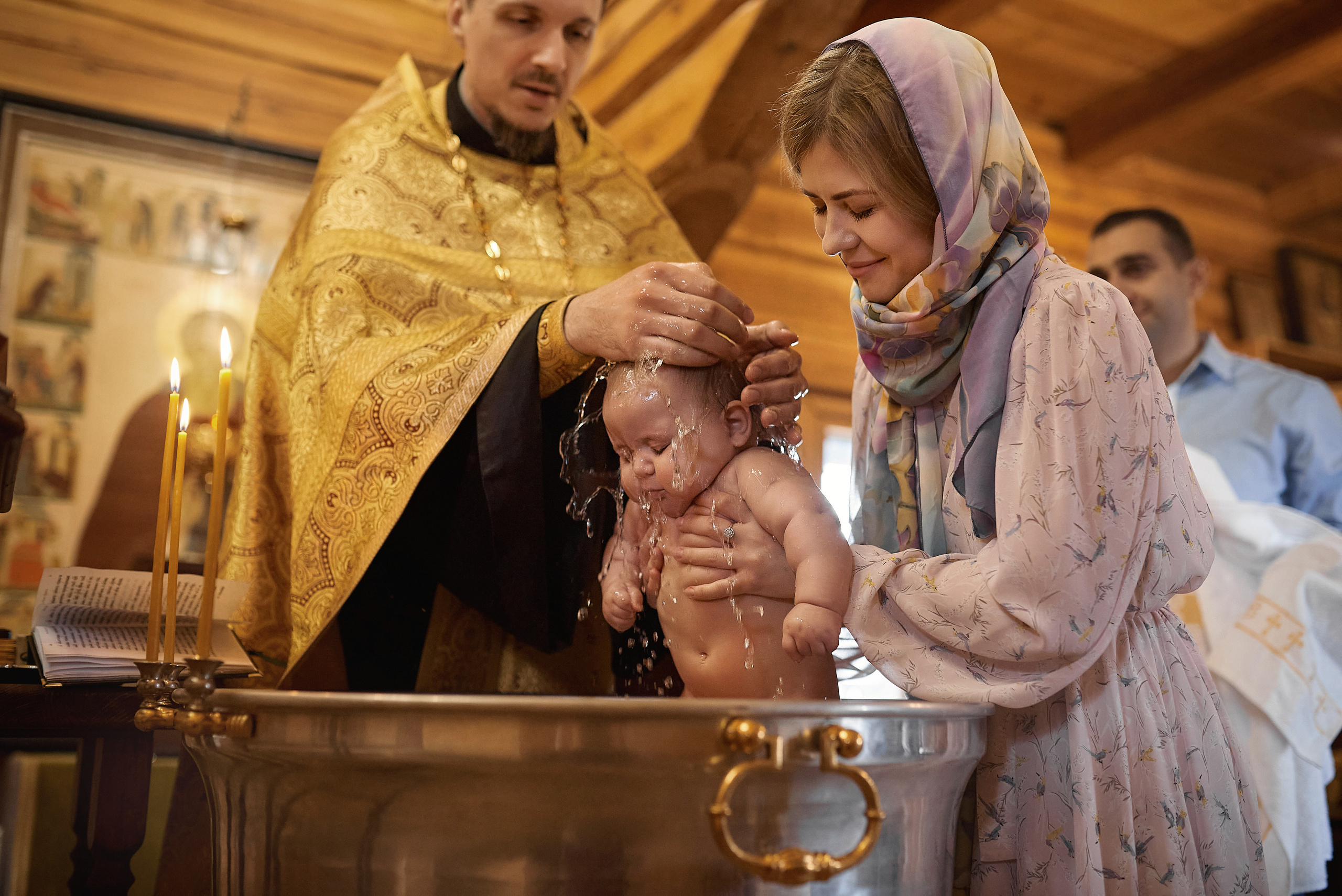 Крещение Евангелины в Храме Сергия Радонежского. Семейный фотограф в Ростове-на-Дону Татьяна Литвинова