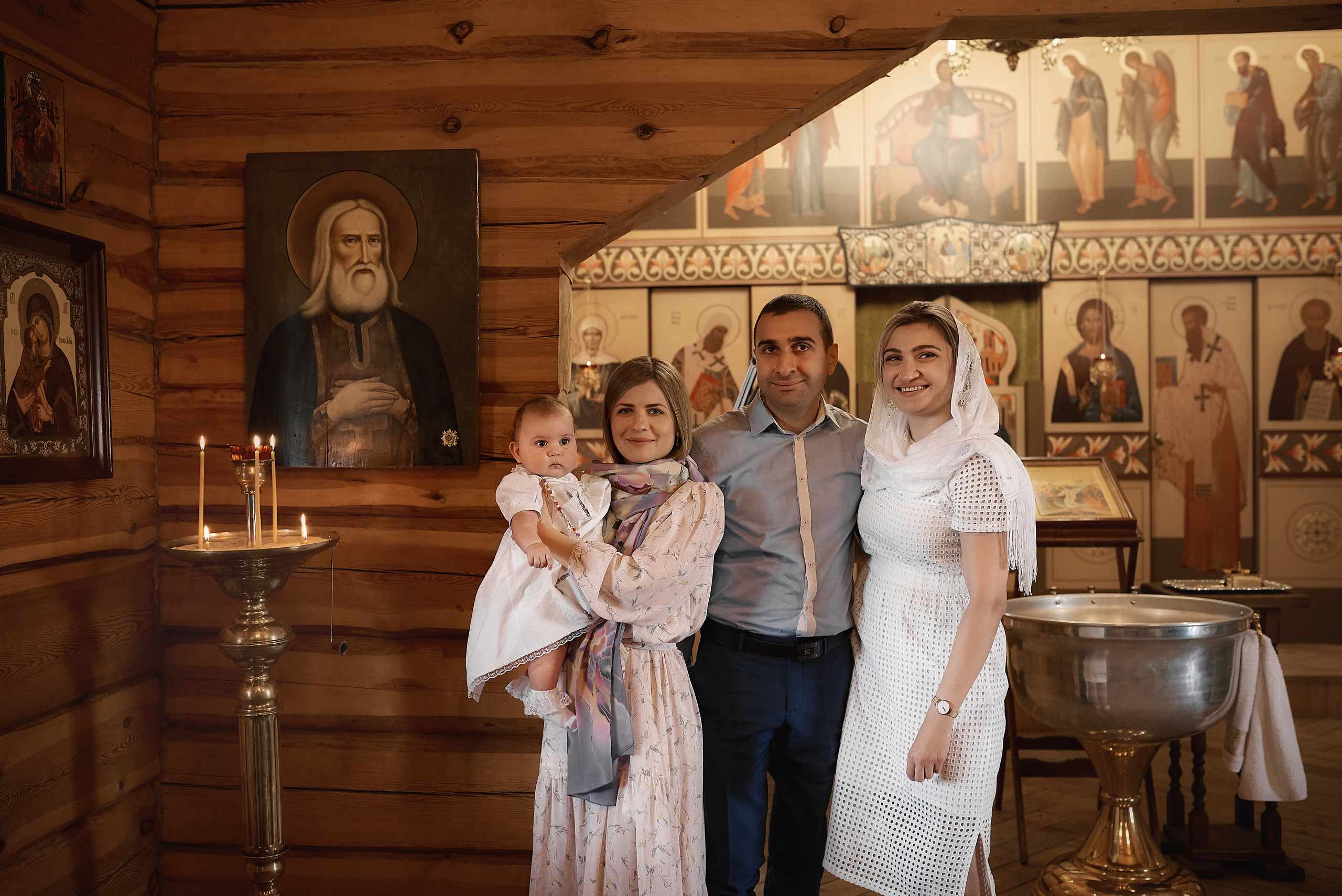 Крещение Евангелины в Храме Сергия Радонежского. Семейный фотограф в Ростове-на-Дону Татьяна Литвинова