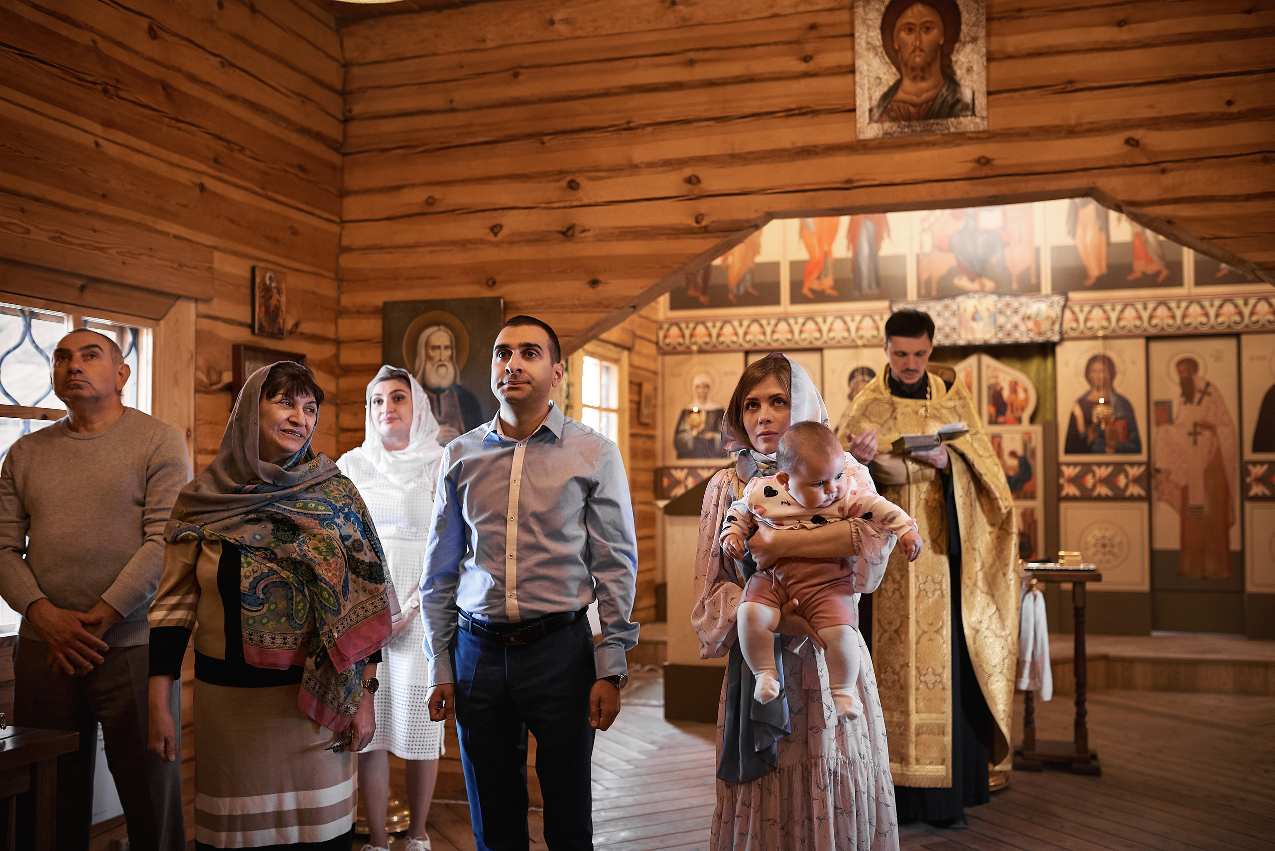 Крещение Евангелины в Храме Сергия Радонежского. Семейный фотограф в Ростове-на-Дону Татьяна Литвинова