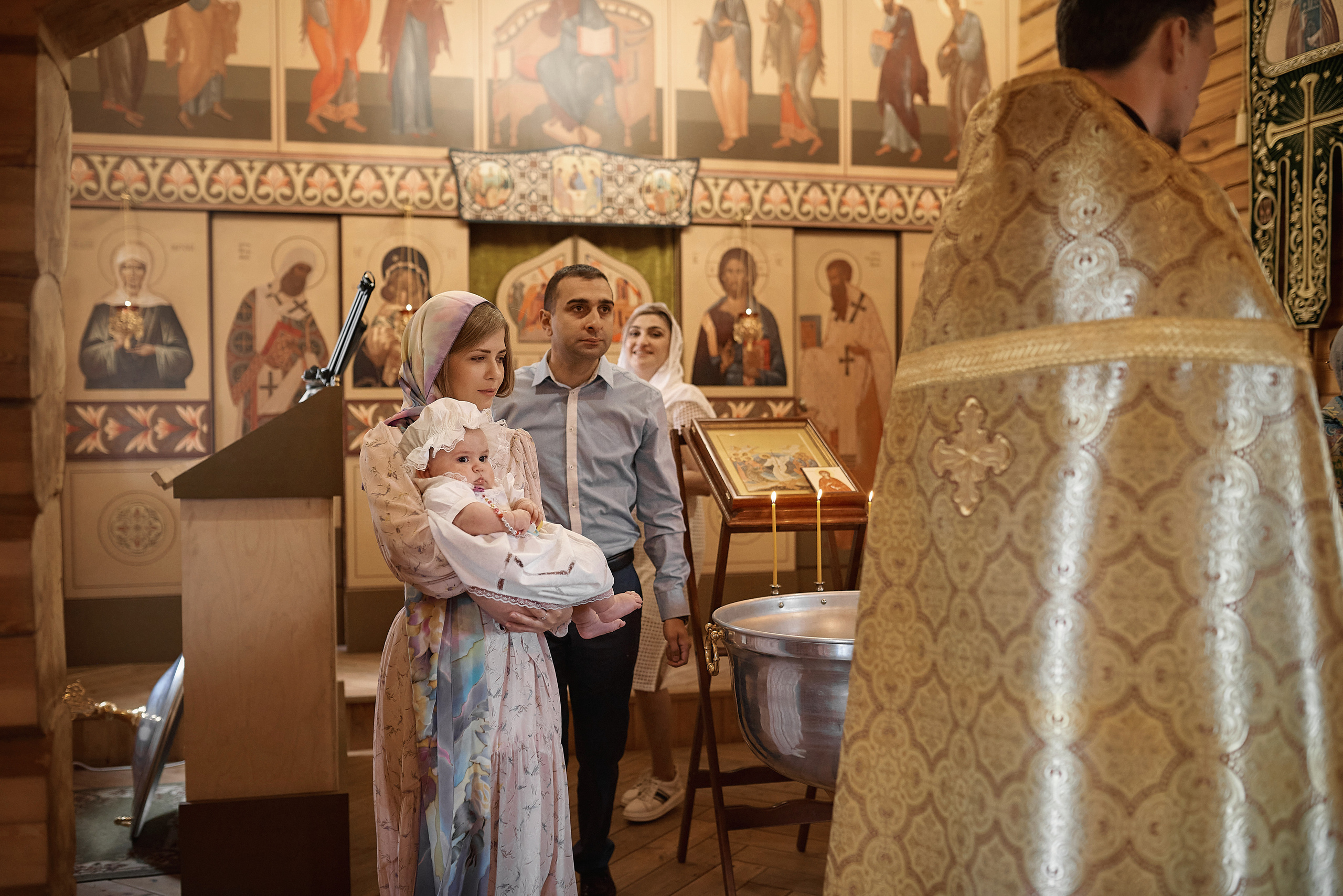Крещение Евангелины в Храме Сергия Радонежского. Семейный фотограф в Ростове-на-Дону Татьяна Литвинова