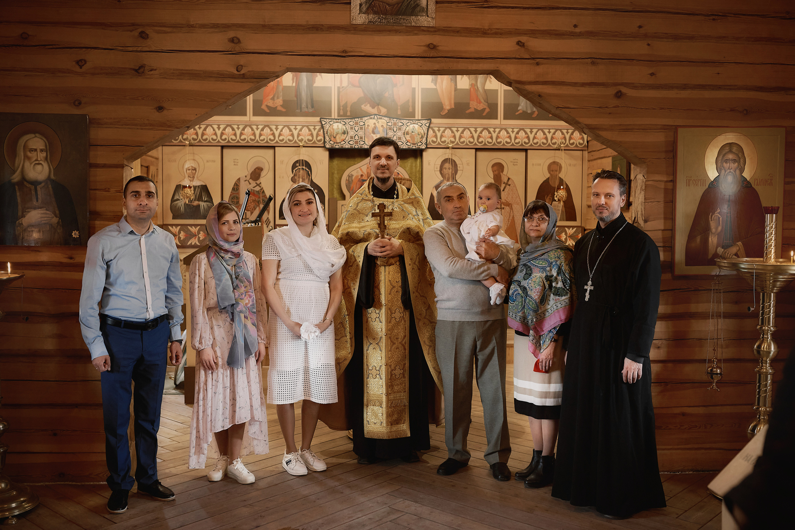 Крещение Евангелины в Храме Сергия Радонежского. Семейный фотограф в Ростове-на-Дону Татьяна Литвинова