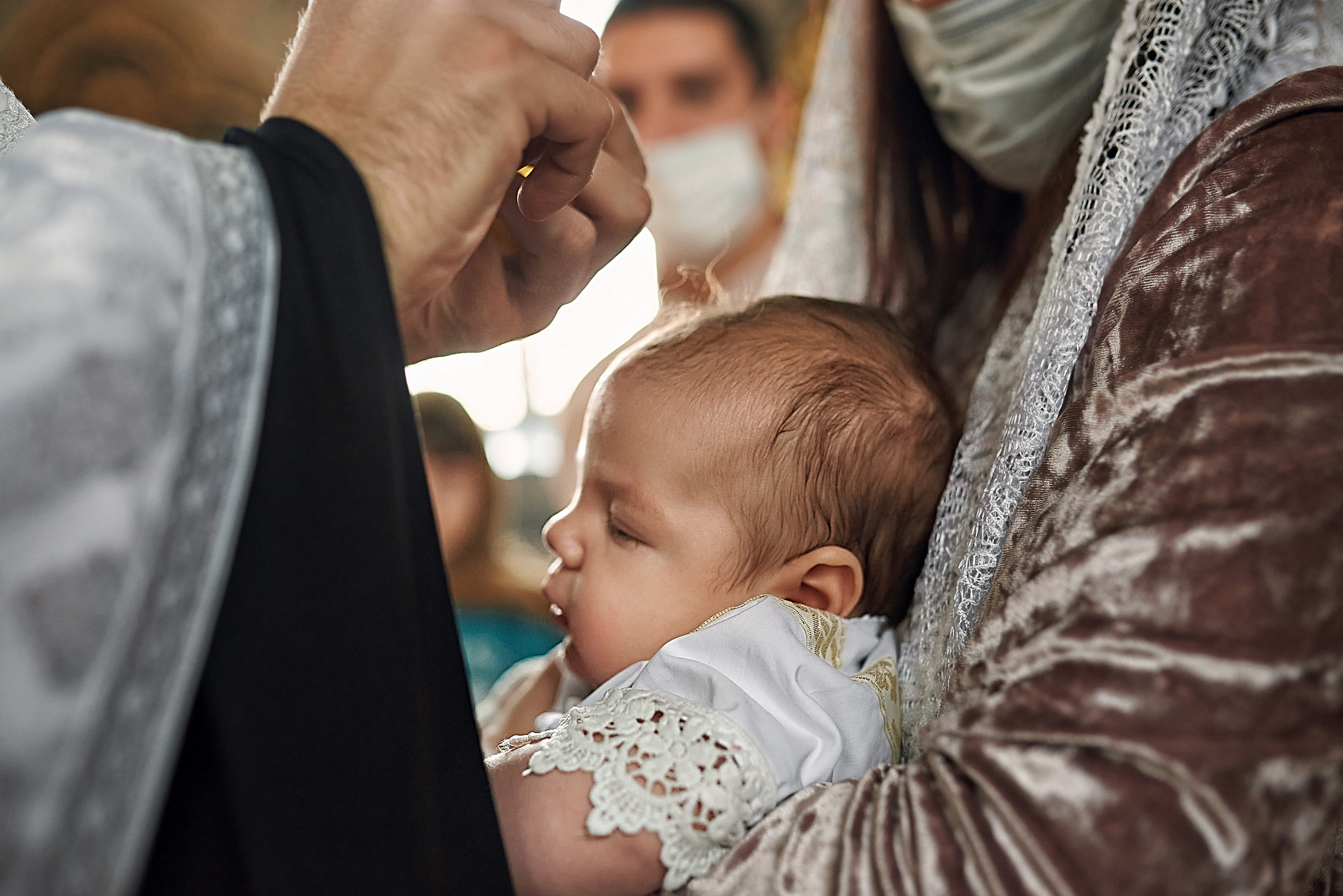 Крещение Евгения в храме преп. Серафима Саровского. Семейный фотограф в Ростове-на-Дону Татьяна Литвинова