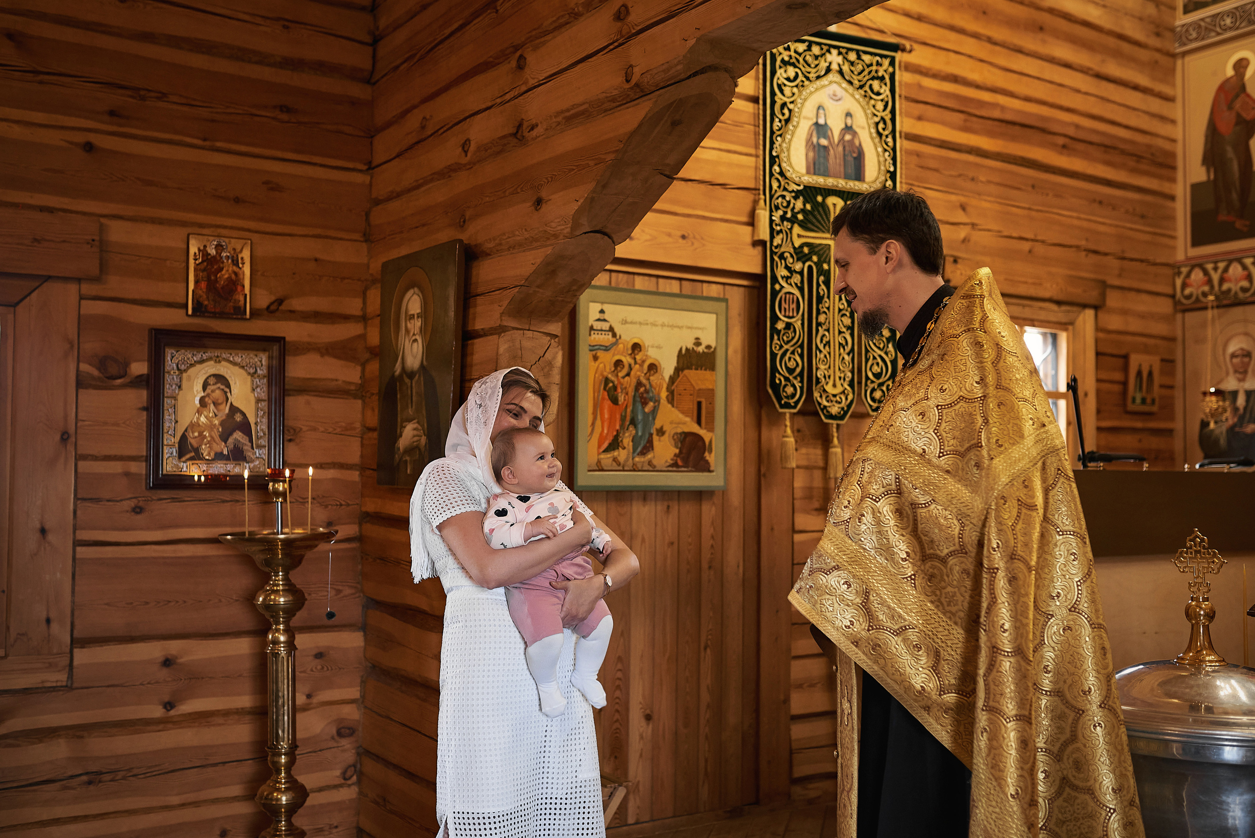 Крещение Евангелины в Храме Сергия Радонежского. Семейный фотограф в Ростове-на-Дону Татьяна Литвинова