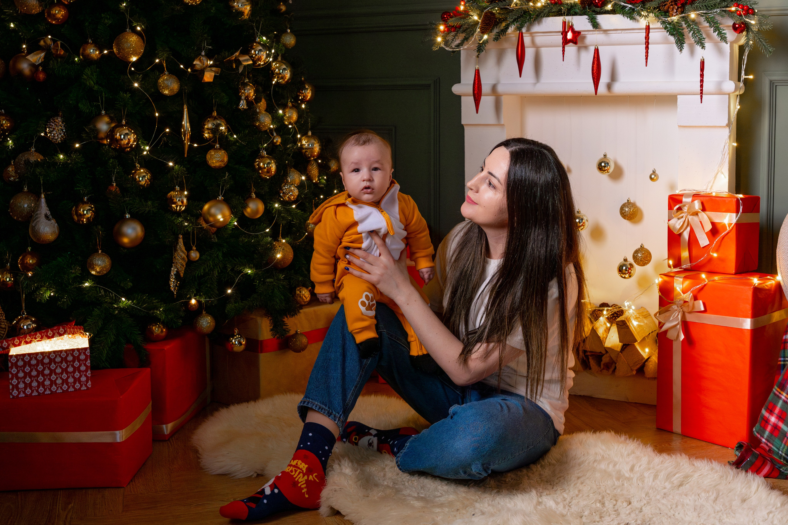 Новогодняя семейная фотосессия. Профессиональный фотограф Ковалева Олеся