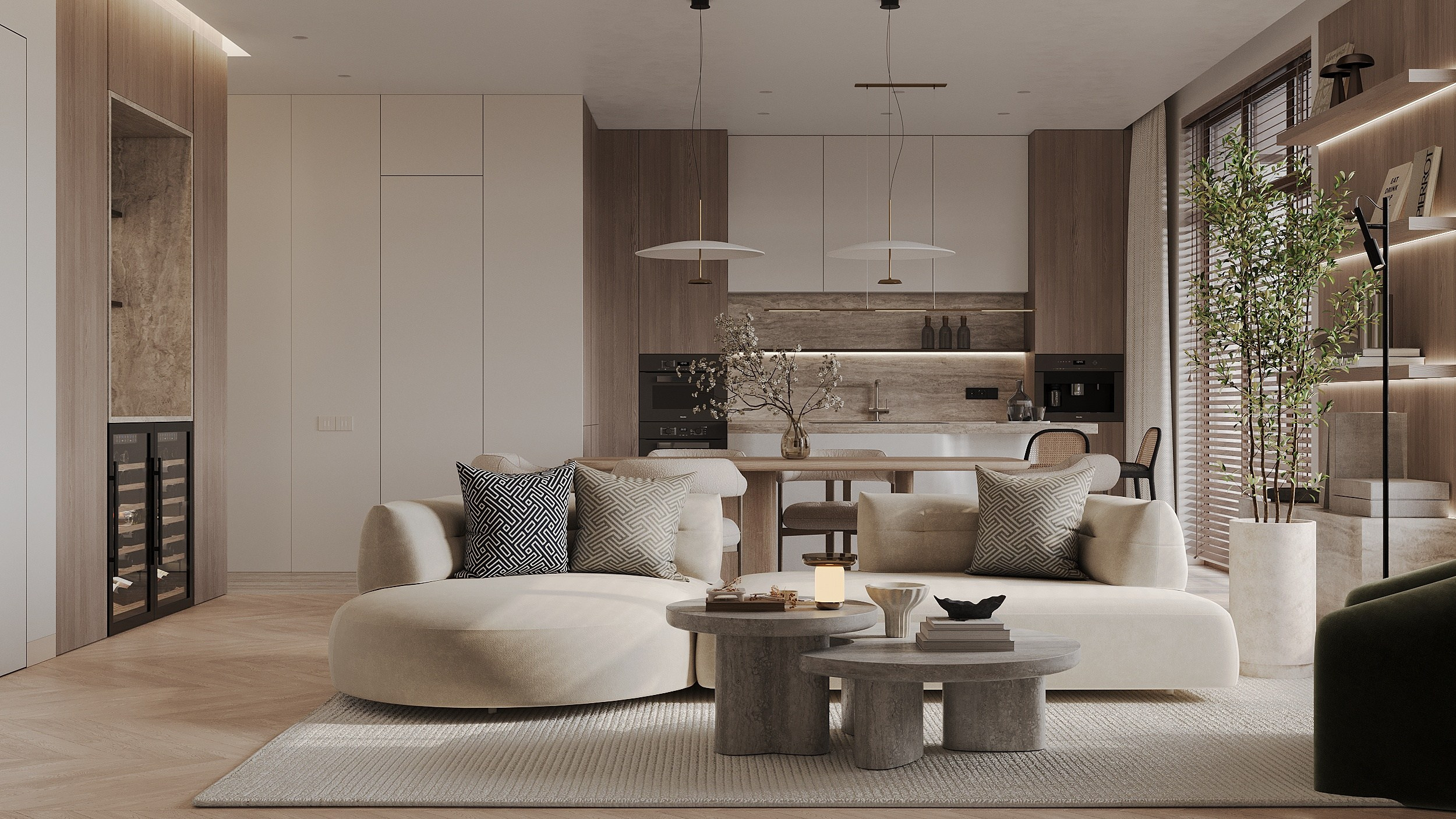 современный интерьер в жк neva haus 