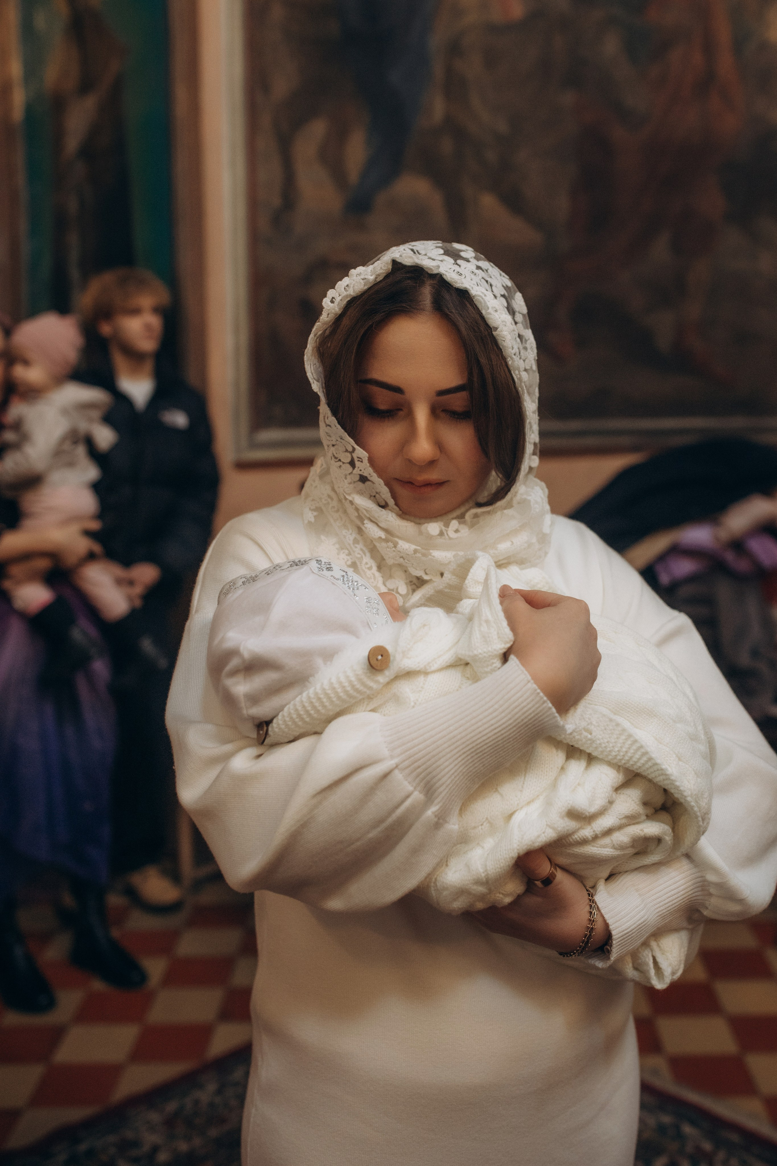 Крещение Михаил. Семейный и домашний фотограф в Москве и МО Королева Валерия