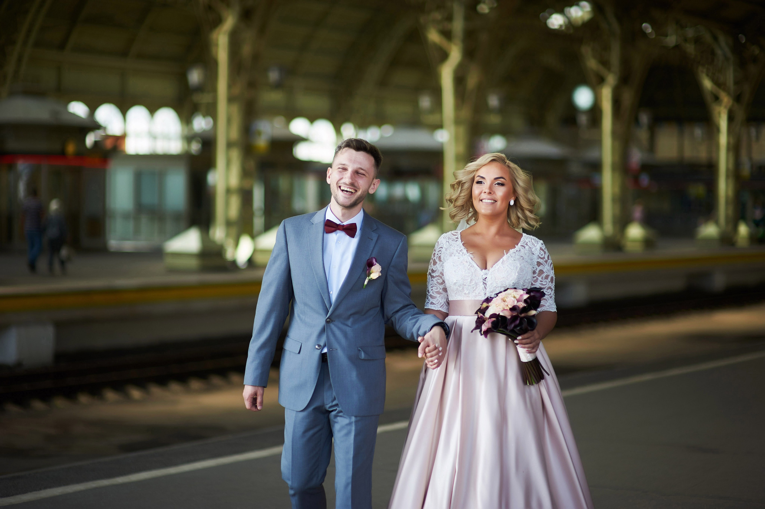 Марта и Анатолий (фотосессия на Витебском вокзале). Портретный, семейный и свадебный фотограф в Санкт-Петербурге и в Пушкине Ширяев Денис