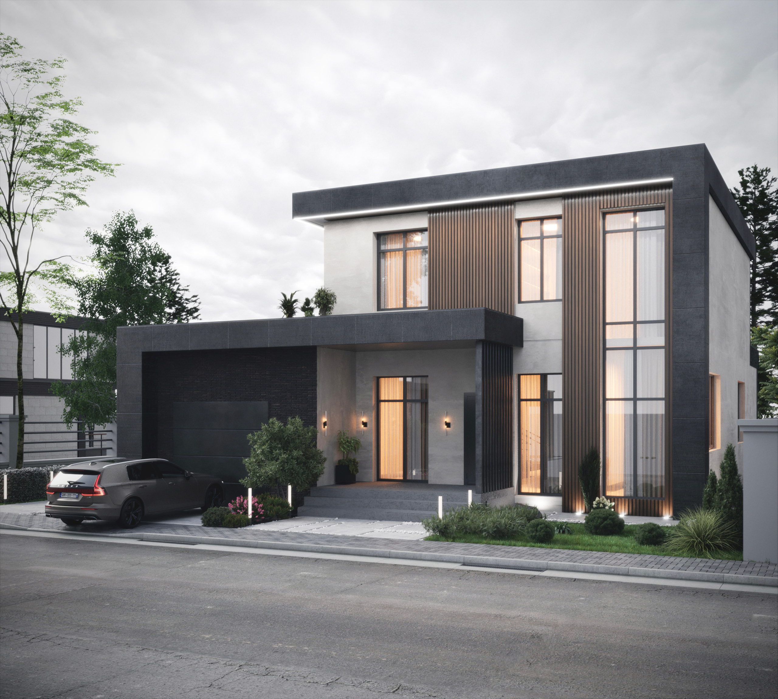 СК «Равновесие» хай тек дом. Юлия Григорьева — 3D визуализатор