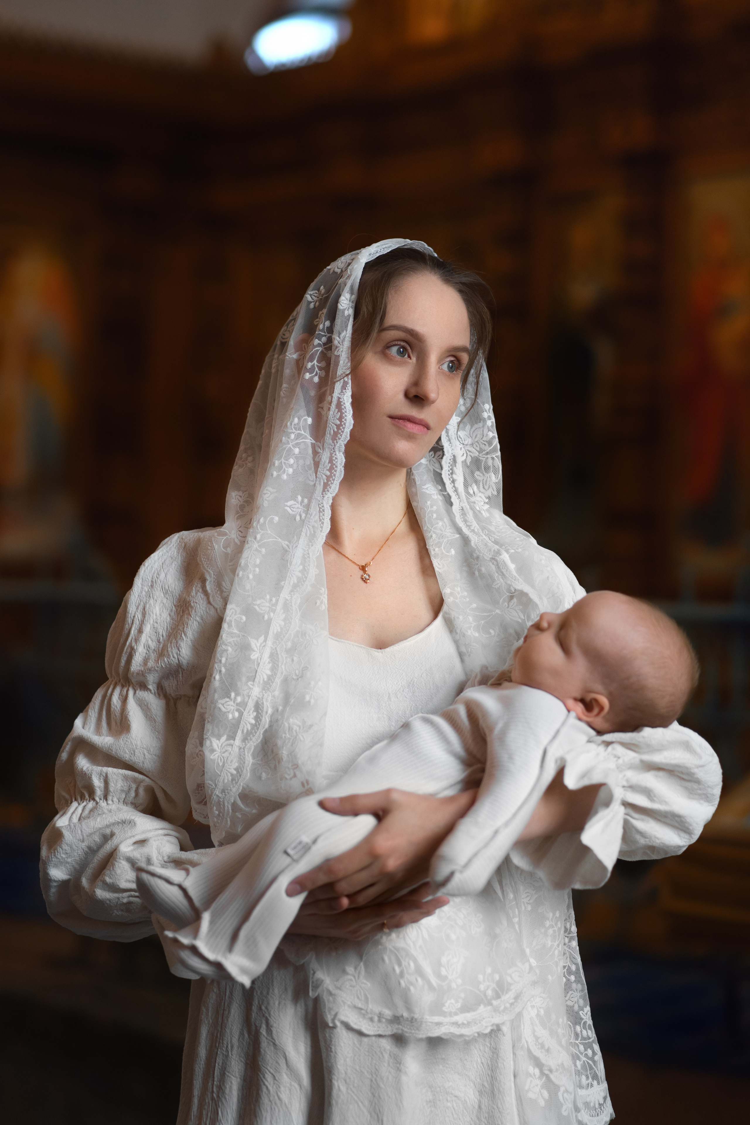 Крещение в храме Сергия Радонежского в Царском селе. Фотограф на крещение и венчание, семейный фотограф в Санкт-Петербурге