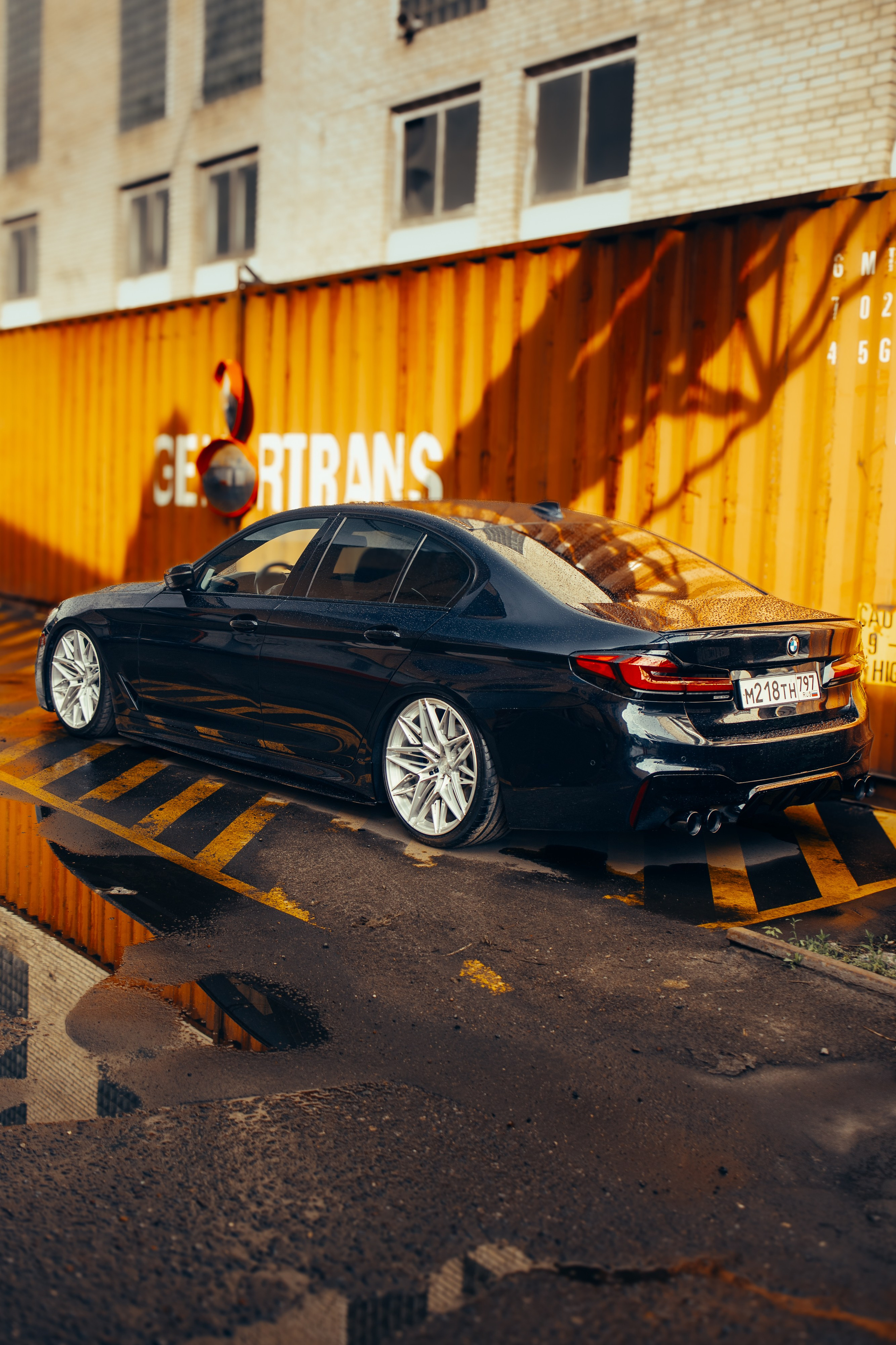 BMW 5 sunset shots. DeLorein