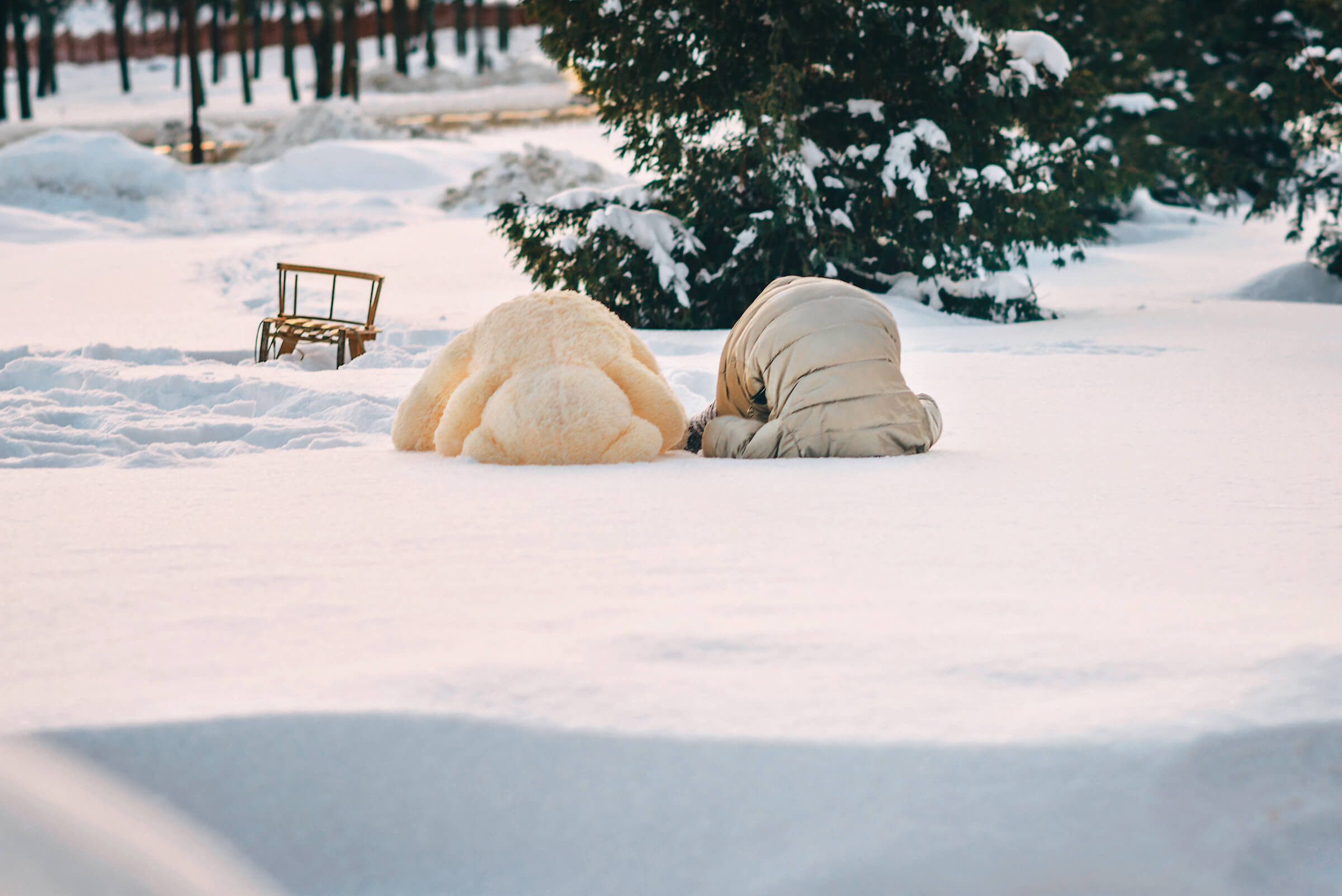 Children's photo session in winter. Photographer in Warsaw