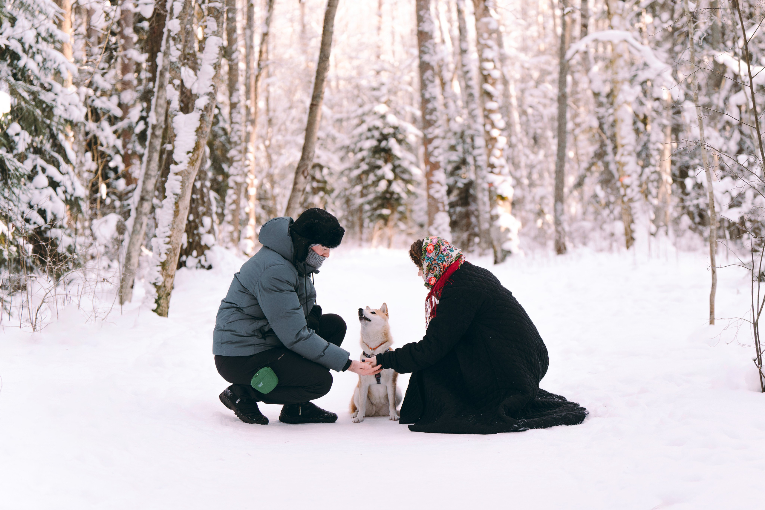 Каори, Анна и Антон. Фотограф анималист в Спб недорого Олеся Майорова