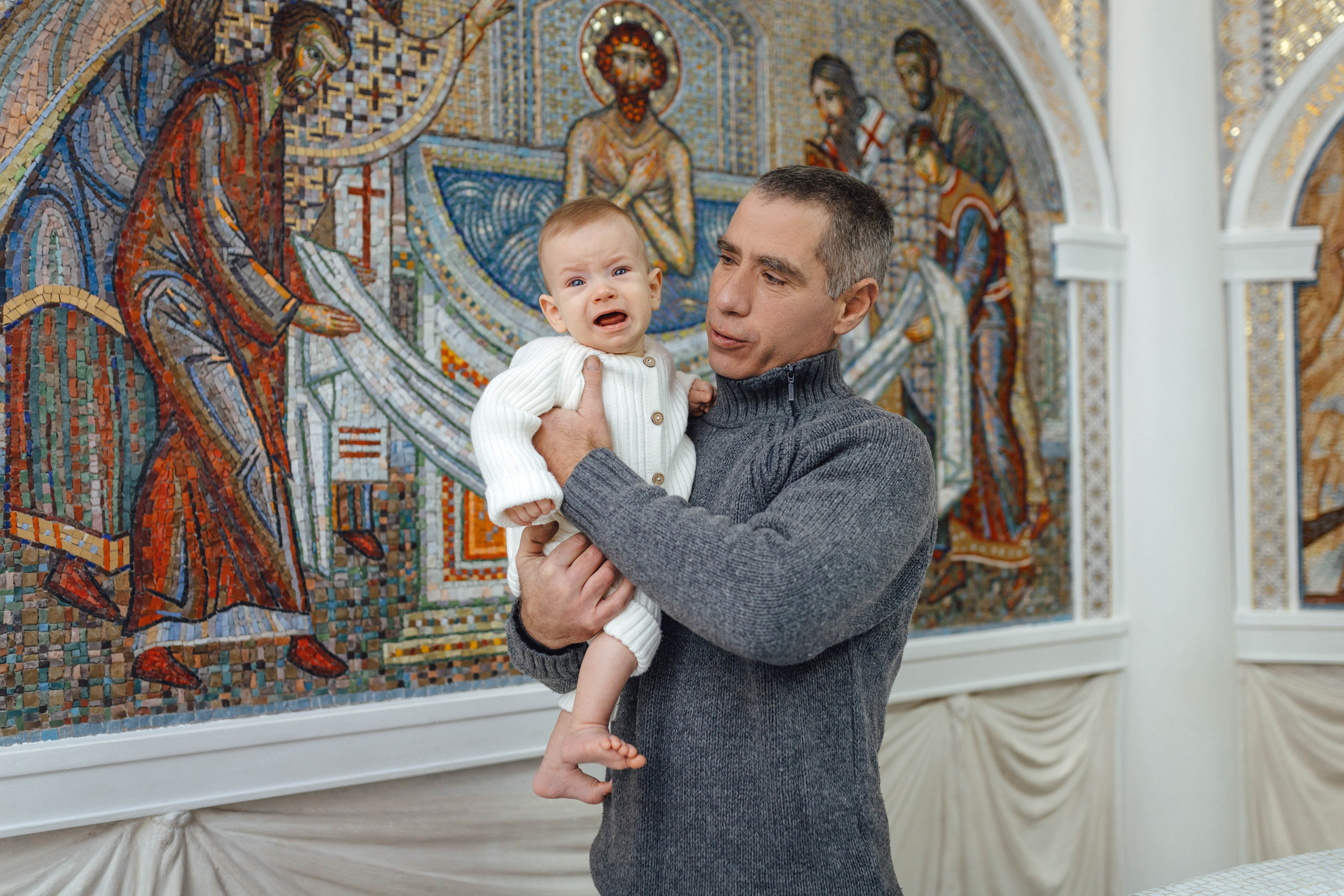 Крещение Демида, храм Святой Троицы, декабрь 2025