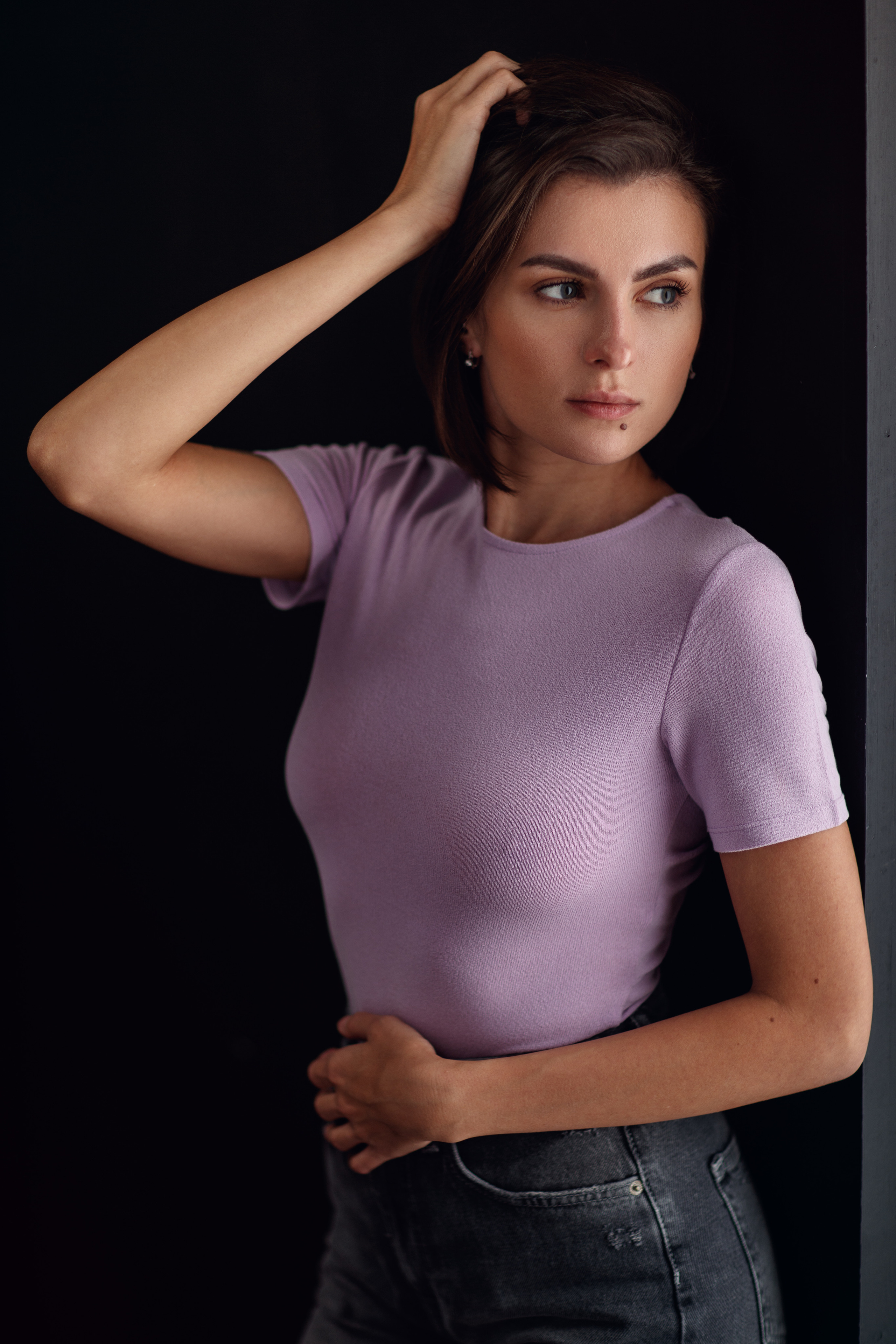 Портретная женская фотосессия в студии Саратов. Фотограф Сергей Сорокин — классический портрет и НЮ в Саратове