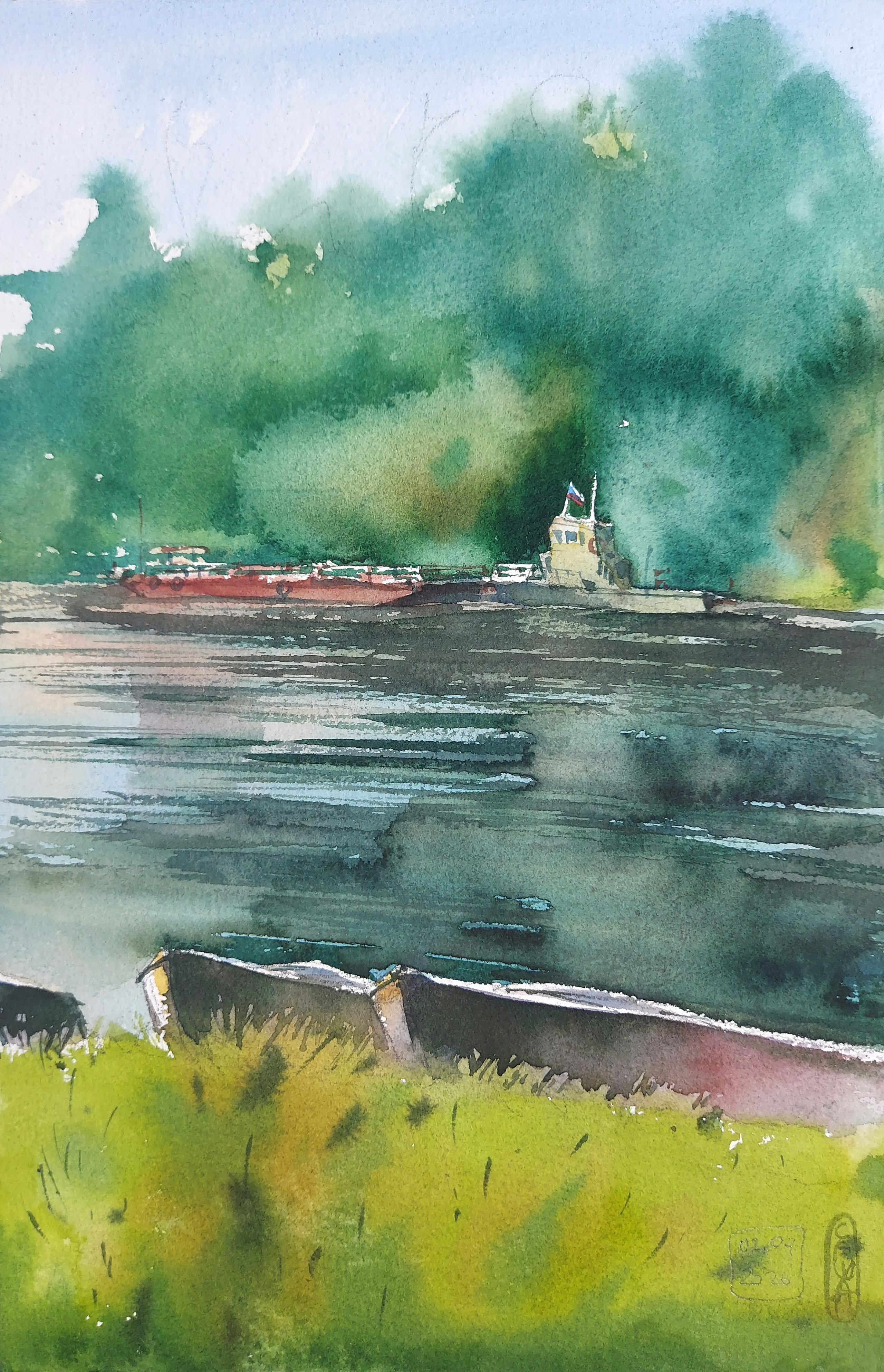 Teguldet | Chulym River | July 2026 | 20 x 31 cm