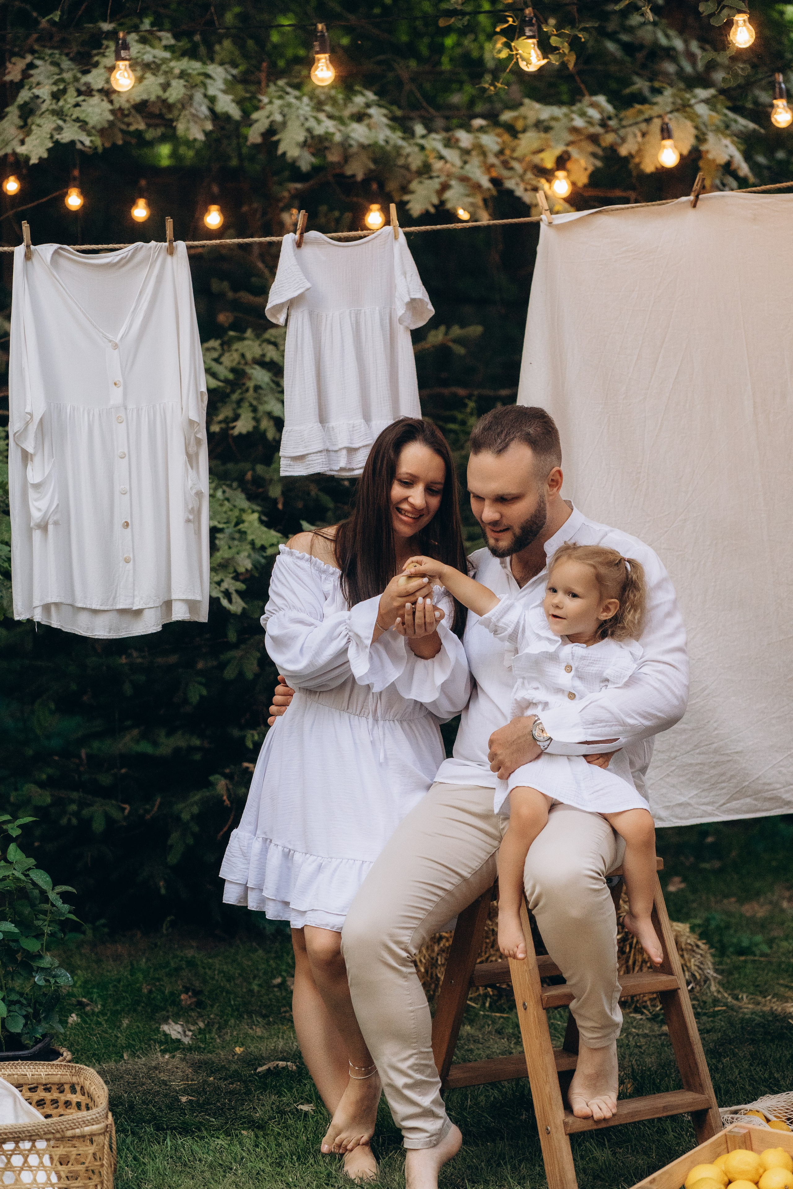 Семейная фотосессия в студии в Москве, семейный фотограф Анна Полушина. Свадебный фотограф в Москве Анна Полушина
