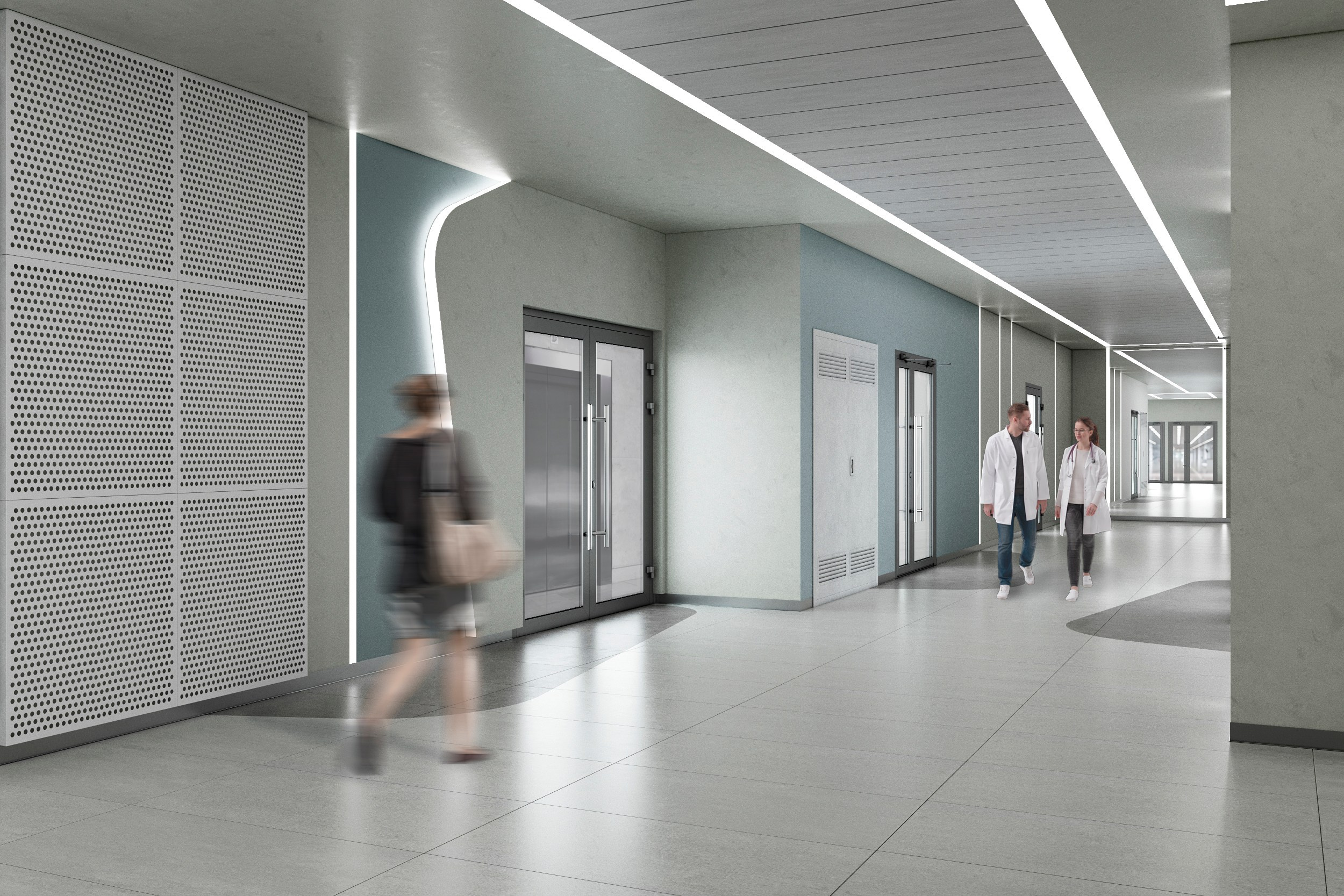 Визуализация больницы в Сколково Москва. Архитектор-дизайнер в Казани