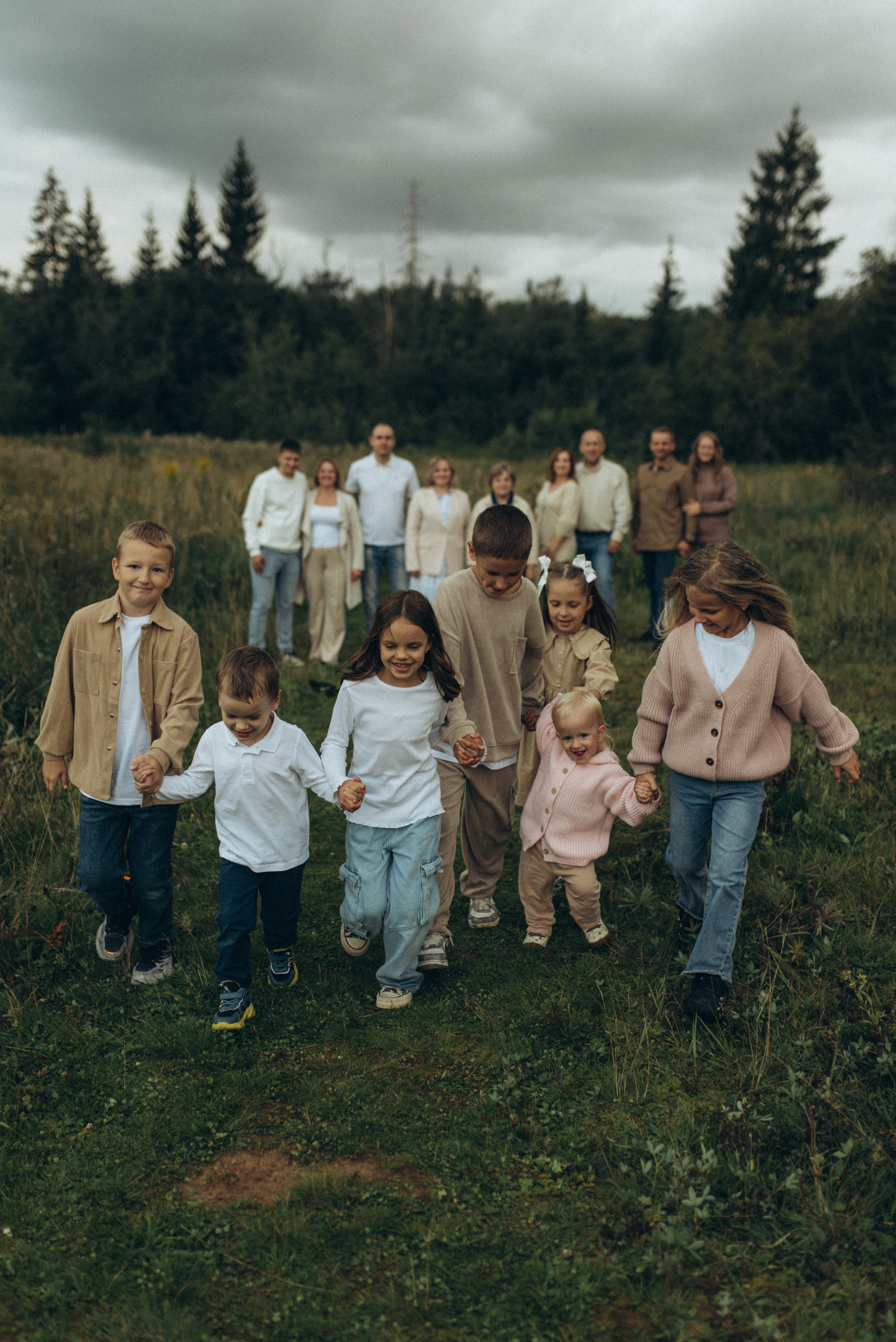 Большая семейная съемка. Семейный фотограф в Москве Екатерина Север
