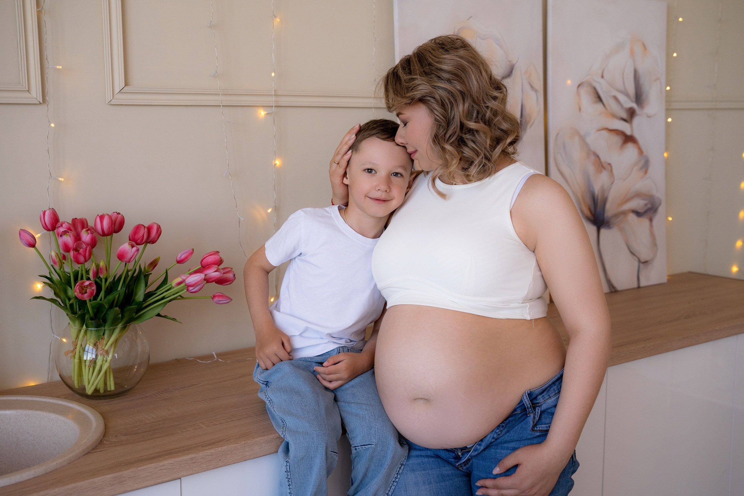 Фотосессия беременности Пакет Люкс. Фотостудия Малина в городе Улан-Удэ. Фотограф Ирина Жарникова