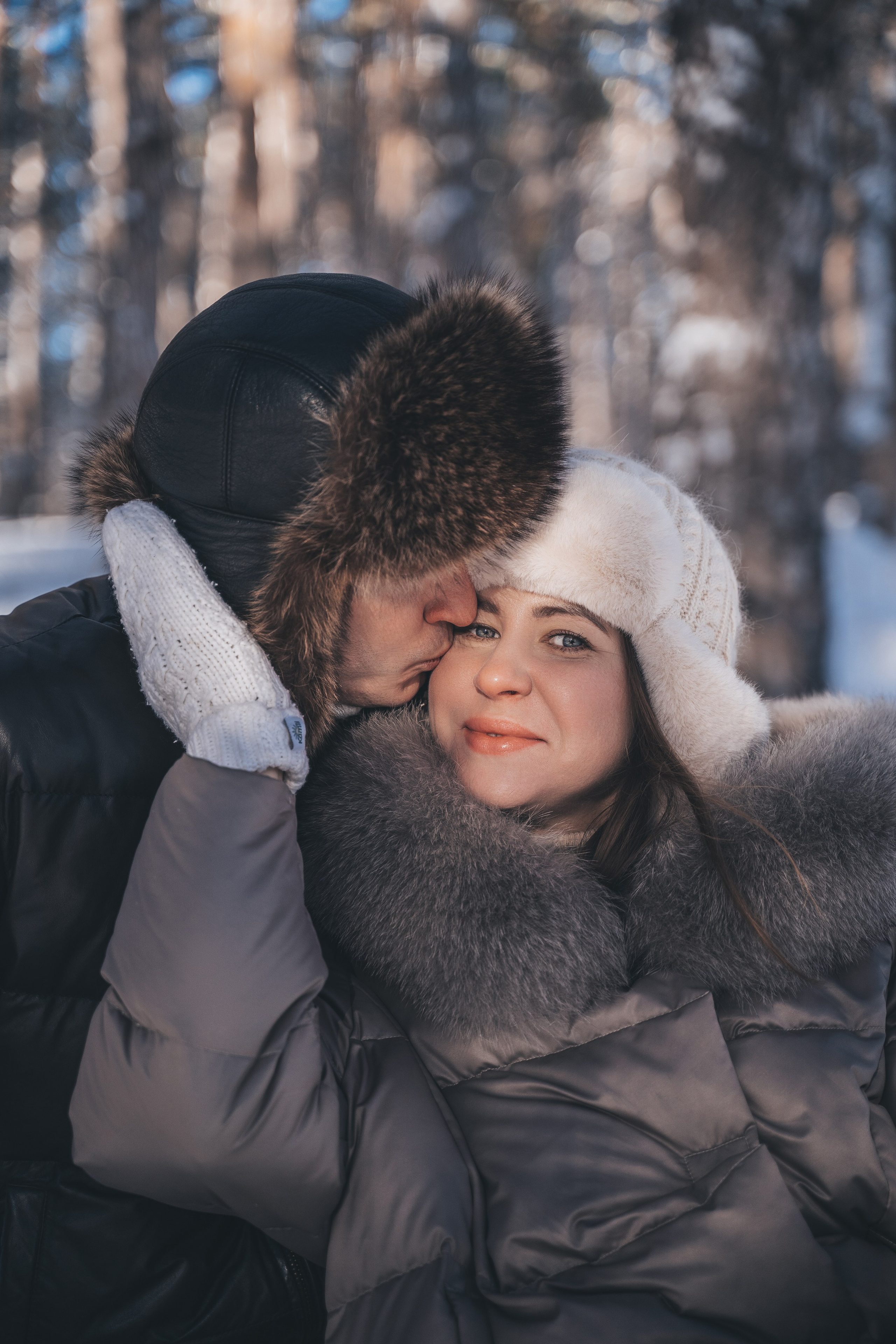 Зимняя lovestory для Витали и Оли. Фотограф в Самаре Екатерина Кроз