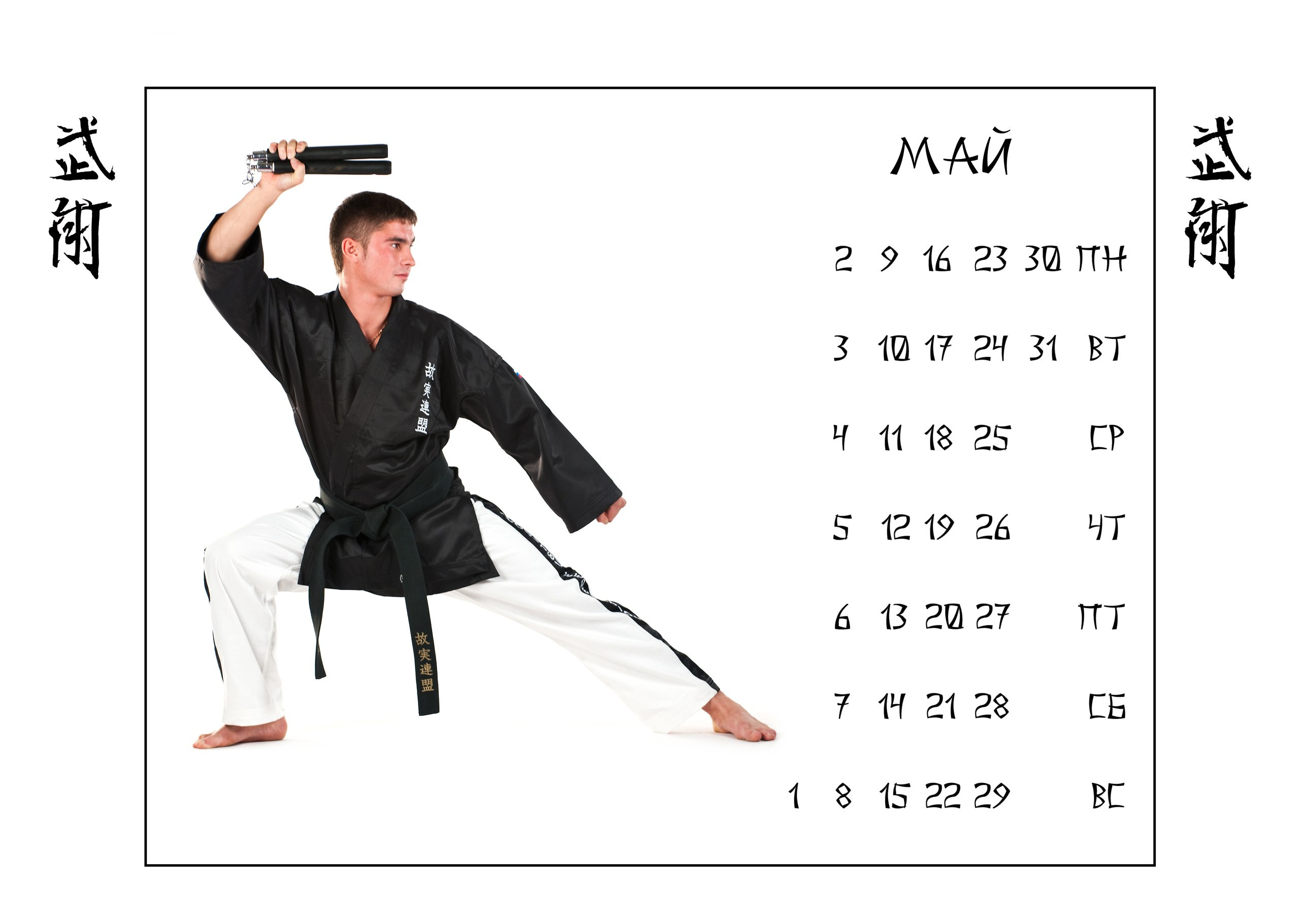 Календари 2011 г. Школа Боевых Искусств «МОН»