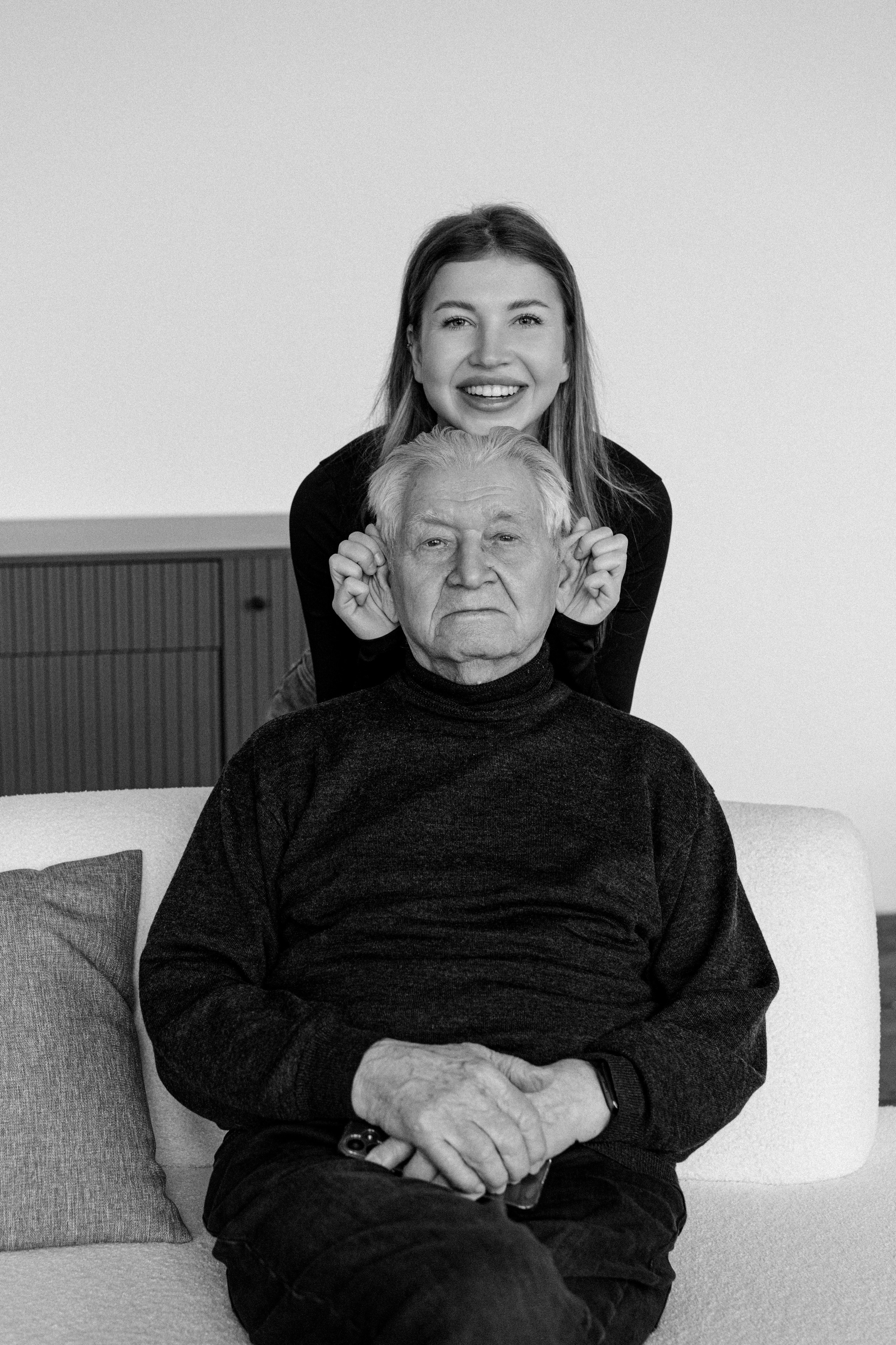 Анастасия и дедушка. Свадебный и семейный фотограф в Калининграде Анастасия Гриценко