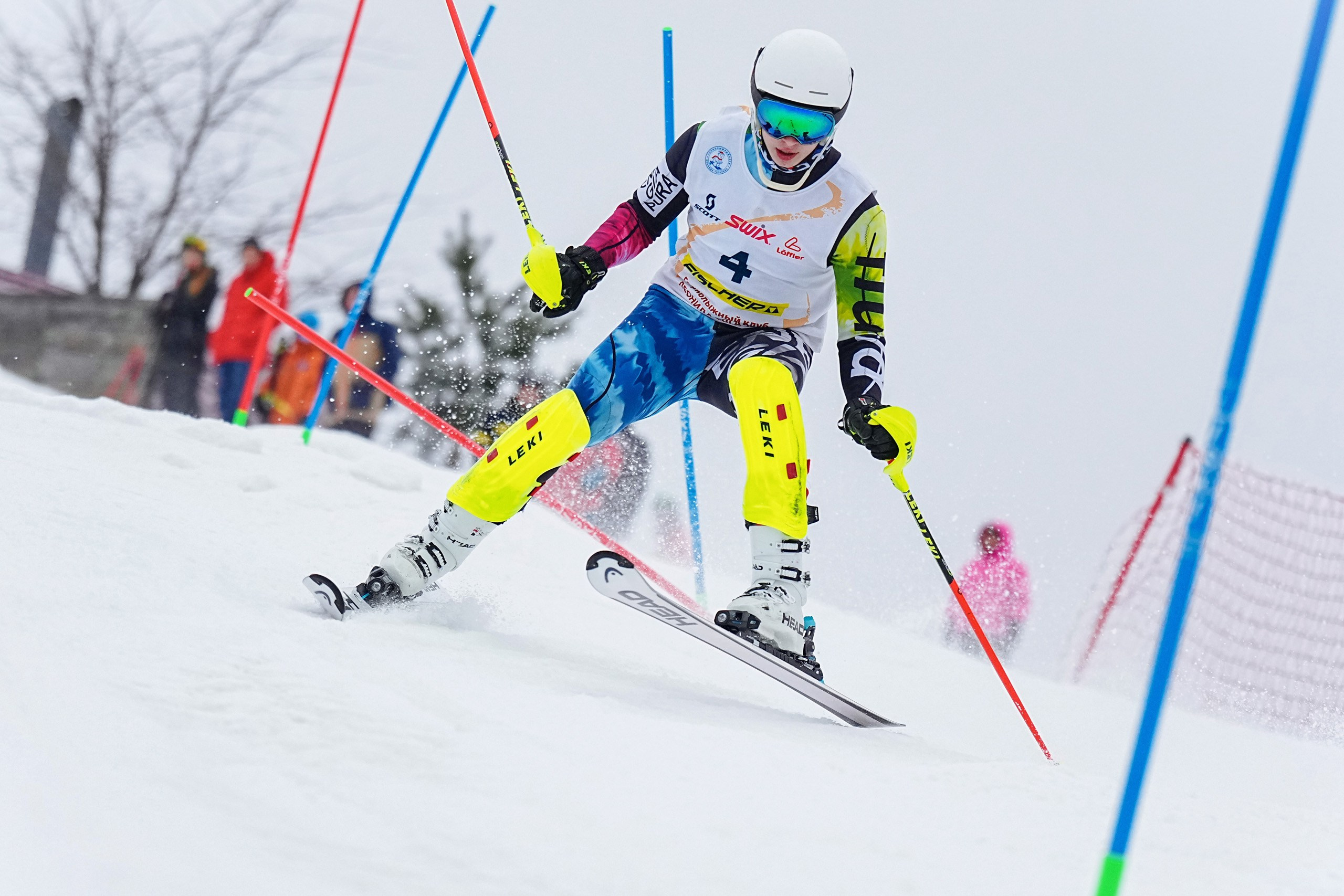 Горные лыжи. Первенство МО, SL U14, U16. Фотограф Студитский Евгений