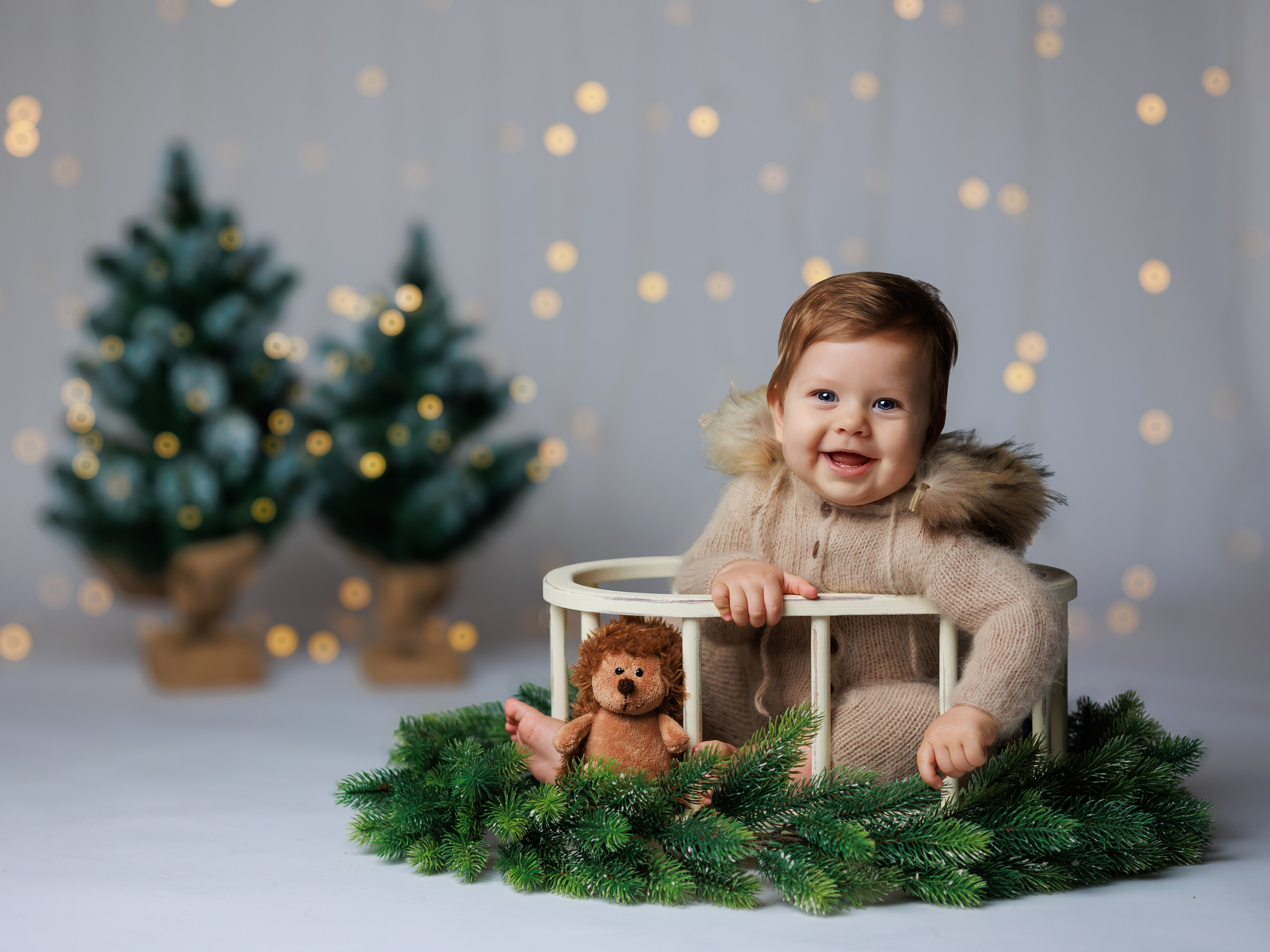 Новогодние съёмки в киношколе «Отправная точка». Фотограф новорожденных и деток до года в Москве и Подмосковье Царева Т