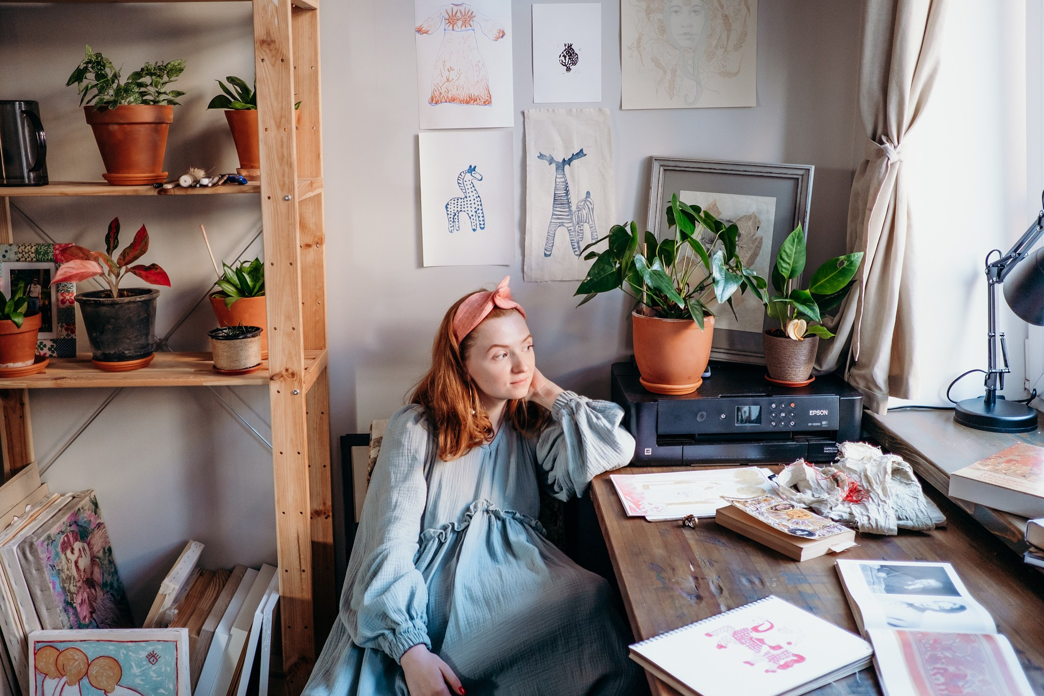 В мастерской у Анны Самойловой. Portrait and reportage photographer