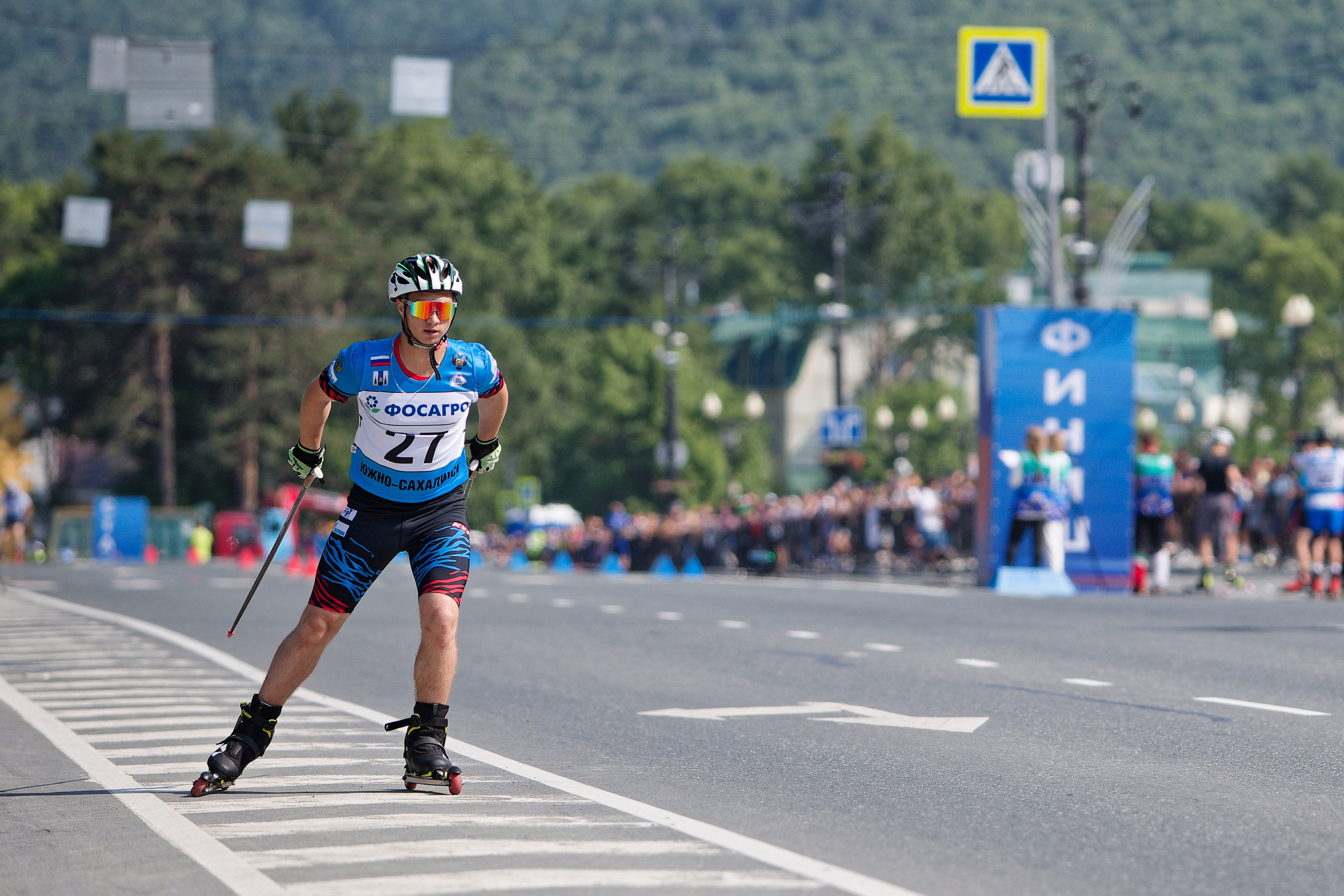 II этап Кубка России по лыжероллерам. Кутузов Евгений Фотограф в Южно-Сахалинске