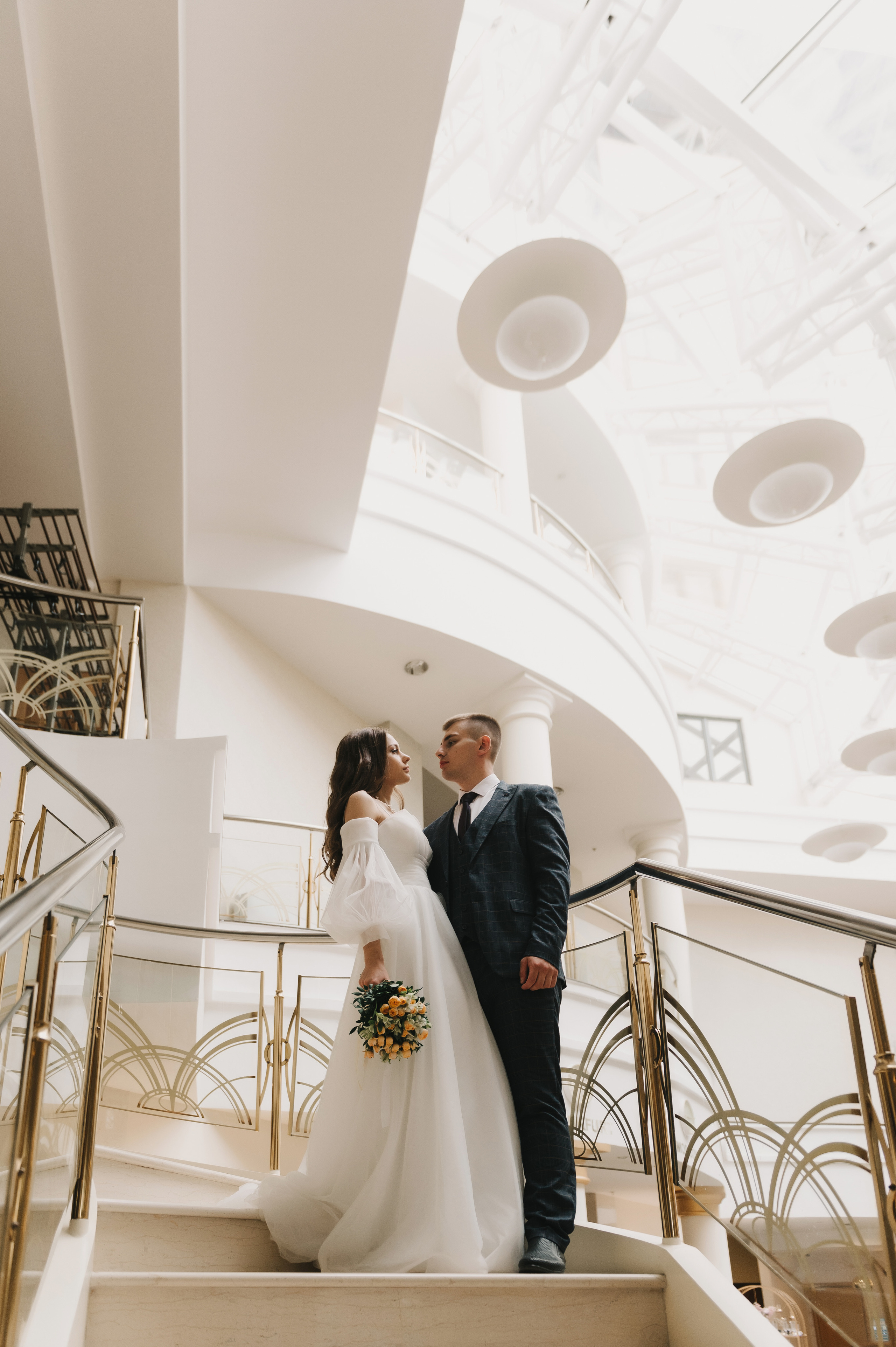 свадебная фотосессия красивая невеста свадебный букет фотограф самара