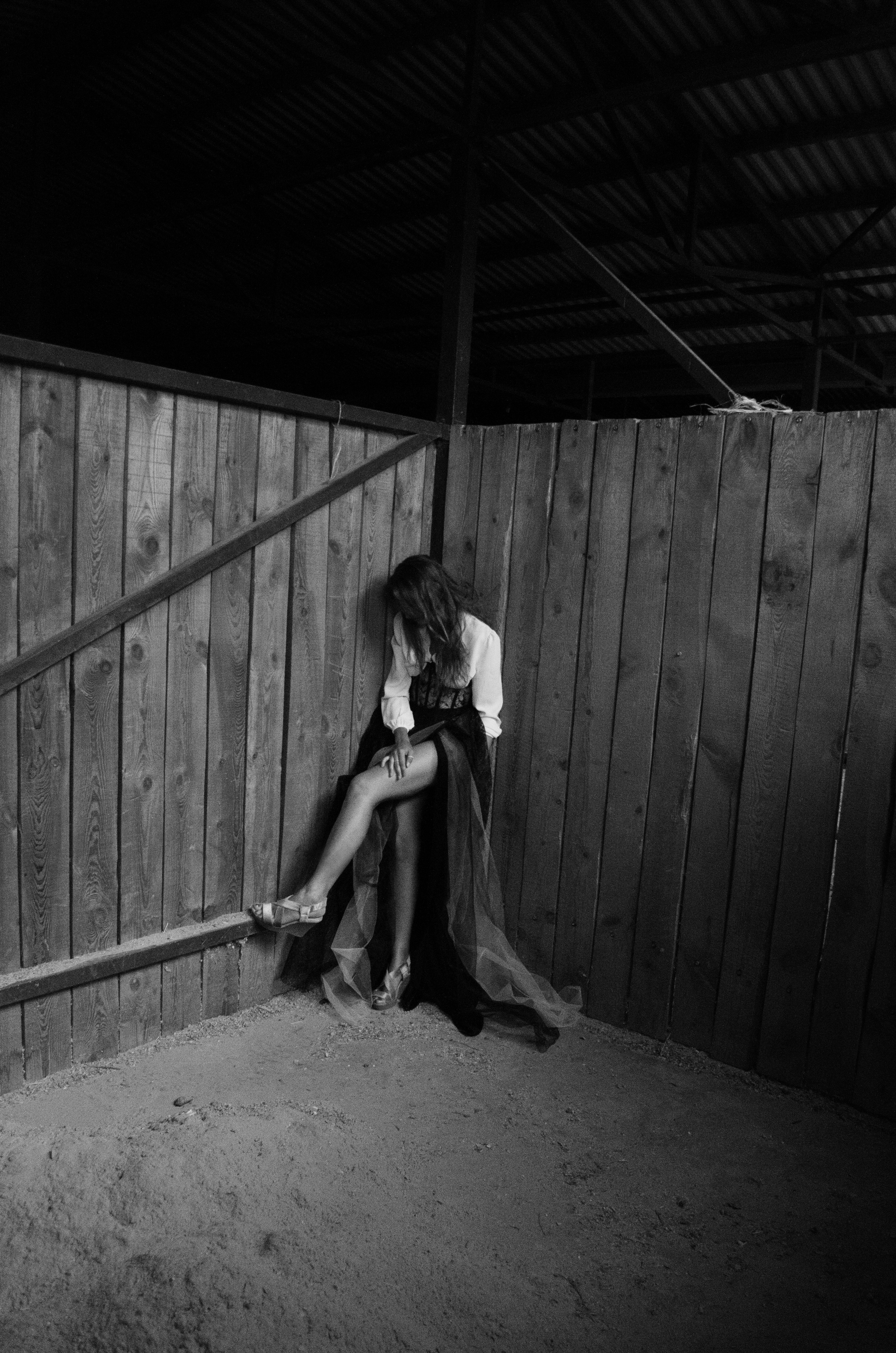 Галина. На конюшне. Портретный фотограф в Краснодаре Юлия Кудряшова