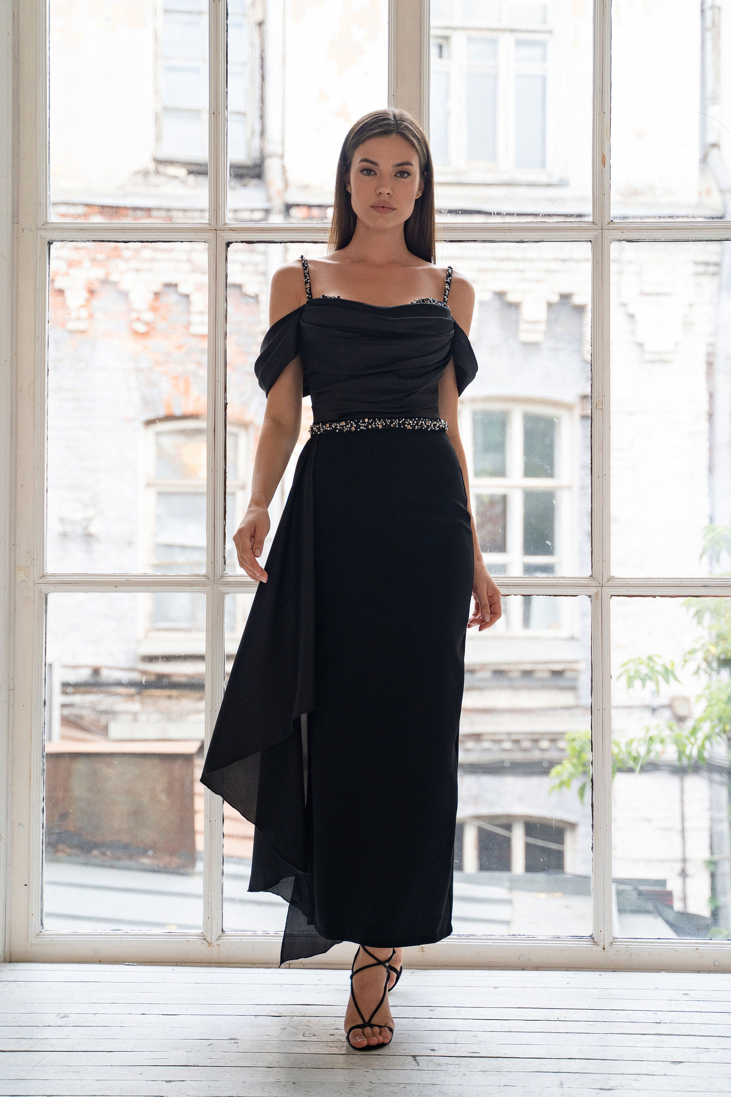 Съемка вечерних платьев DIAFANO с Ксенией. Свадебный и портретный фотограф Клипа Максим