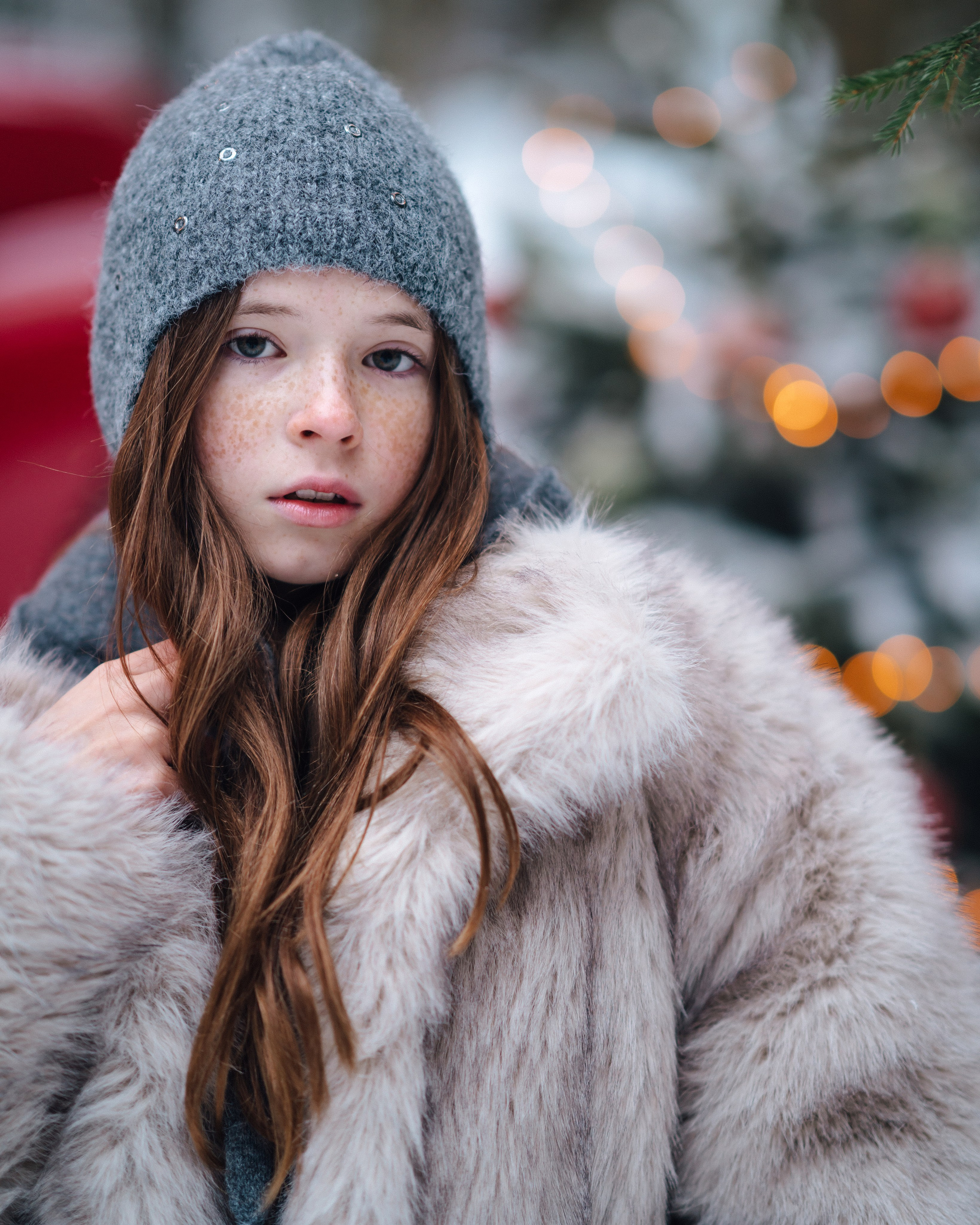 New Year. Red Car. Творческий фотограф взрослых и детей в Москве Анна Блифернец