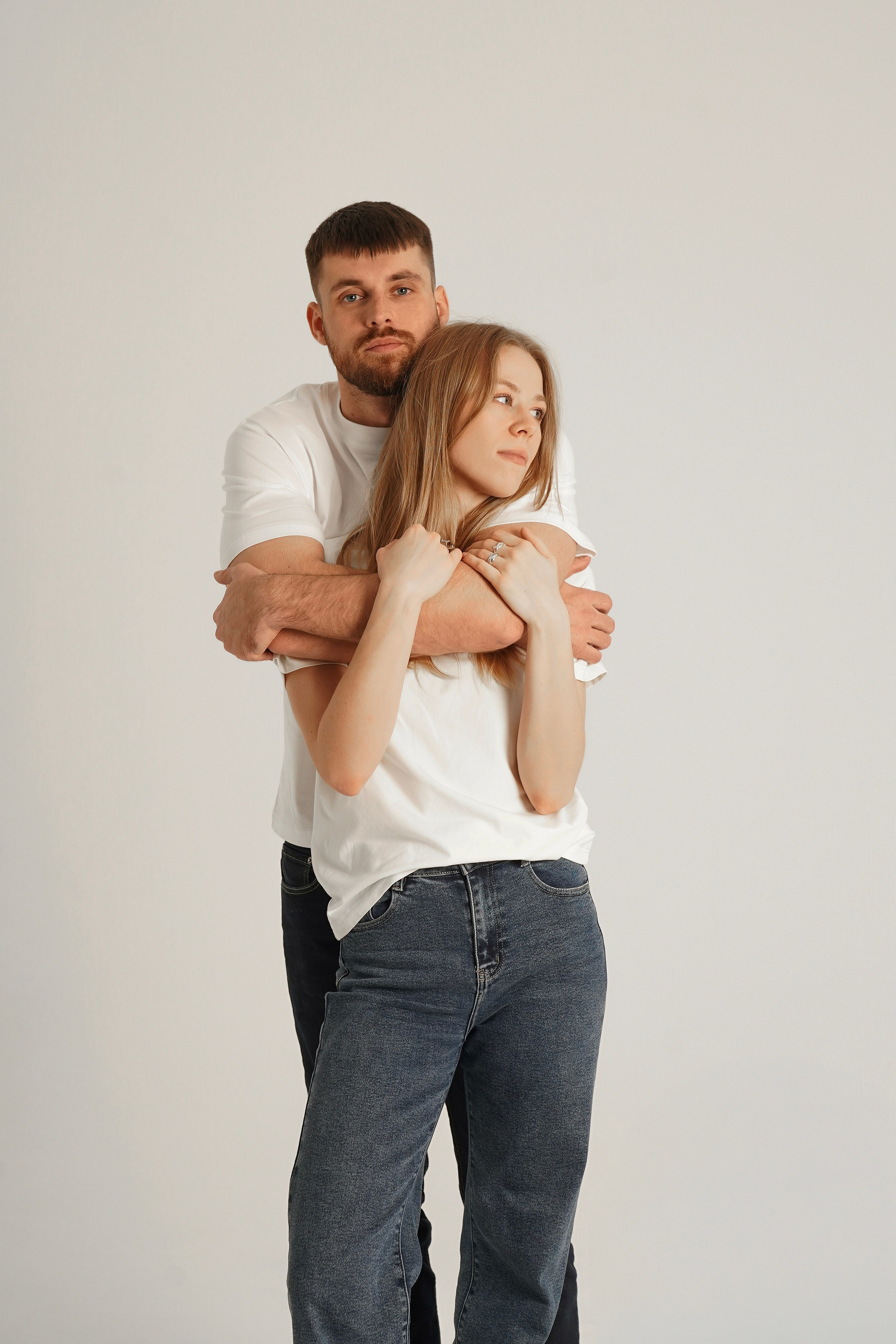 Съемка на циклораме. Юлия и Иван. Анна, фотограф Москва, Зеленоград