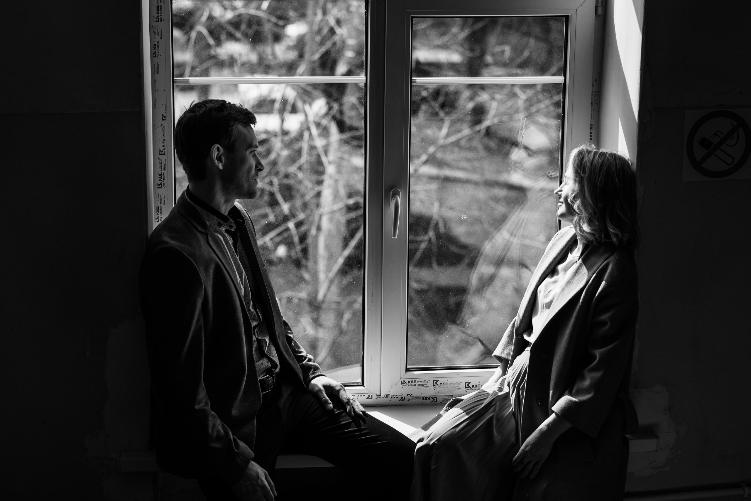 Съемка чудесной пары в стиле кино. Женский семейный фотограф Тула Москва Захарова Анна