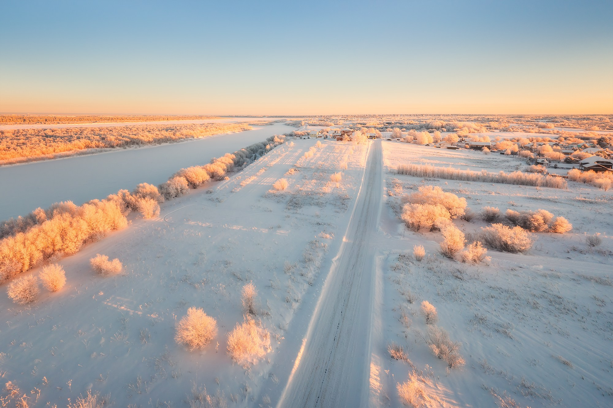 Пейзаж. Аэросъемка в Архангельске, Александр Ермолин