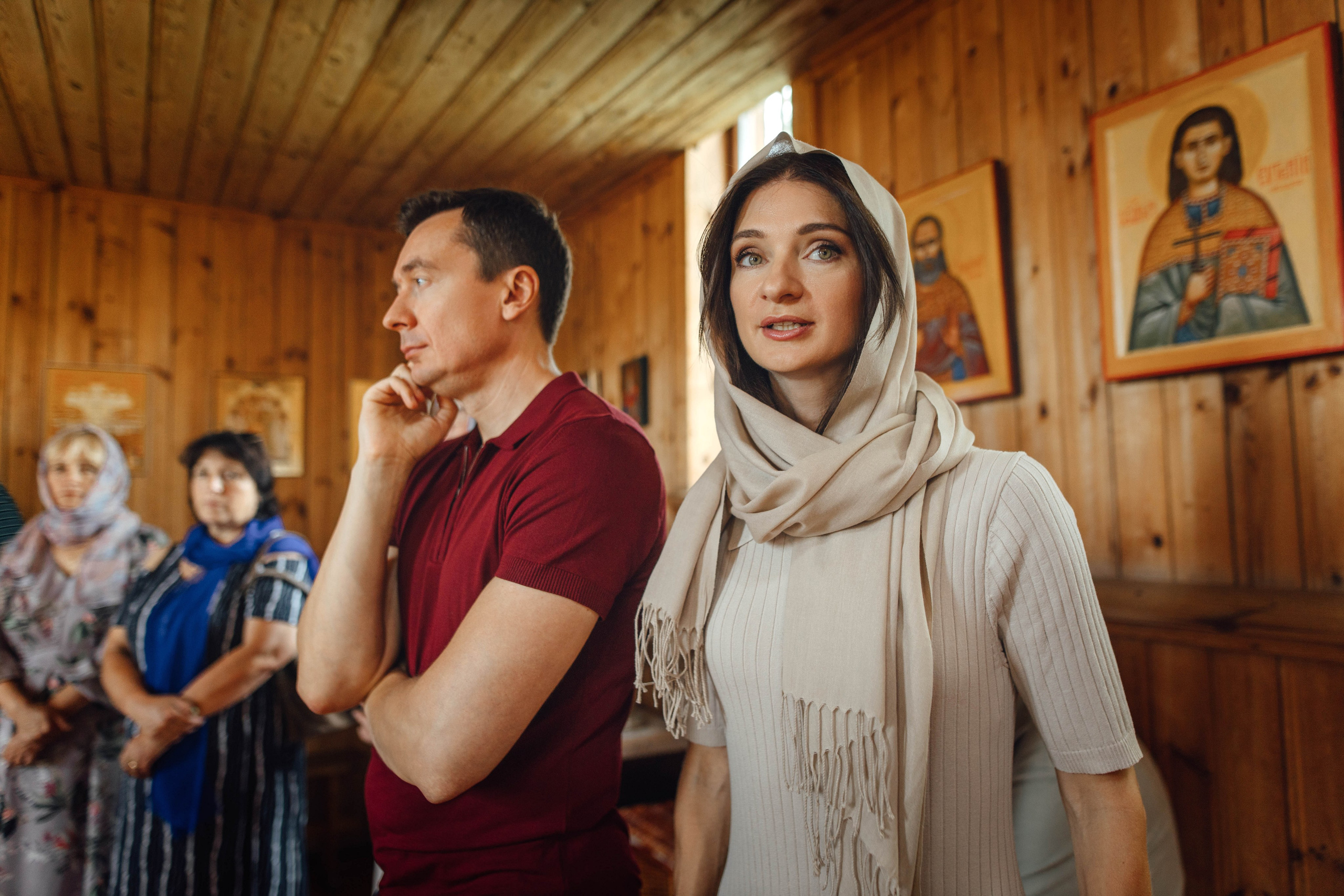 Крещение Тимофея, д. Киевец, храм Святой Троицы, август 2025