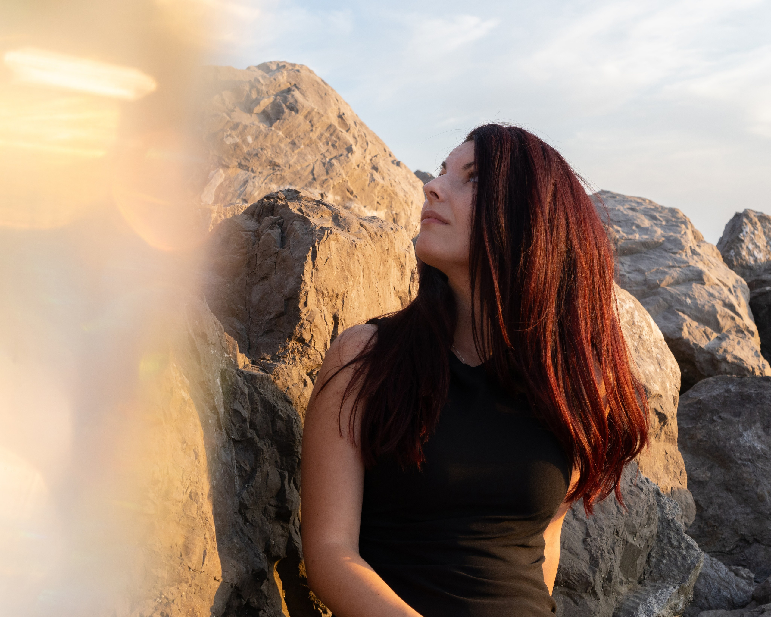 Foto shooting al mare. Fotografo Alina Imanbaeva Trieste e FVG