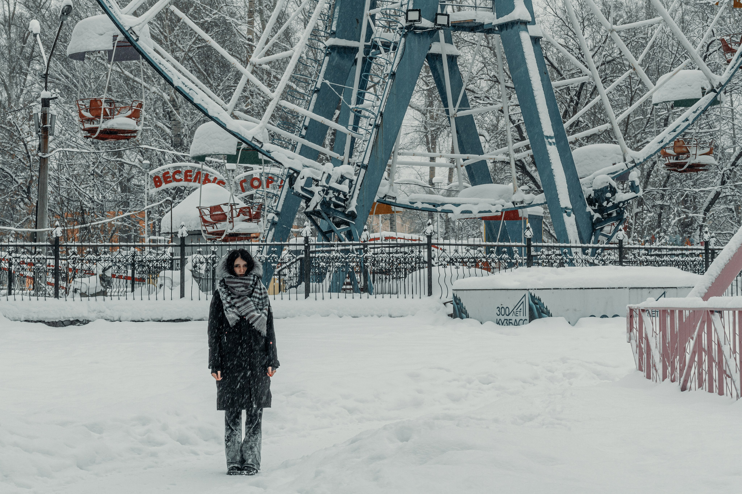 Зима. Фотограф в Новокузнецке