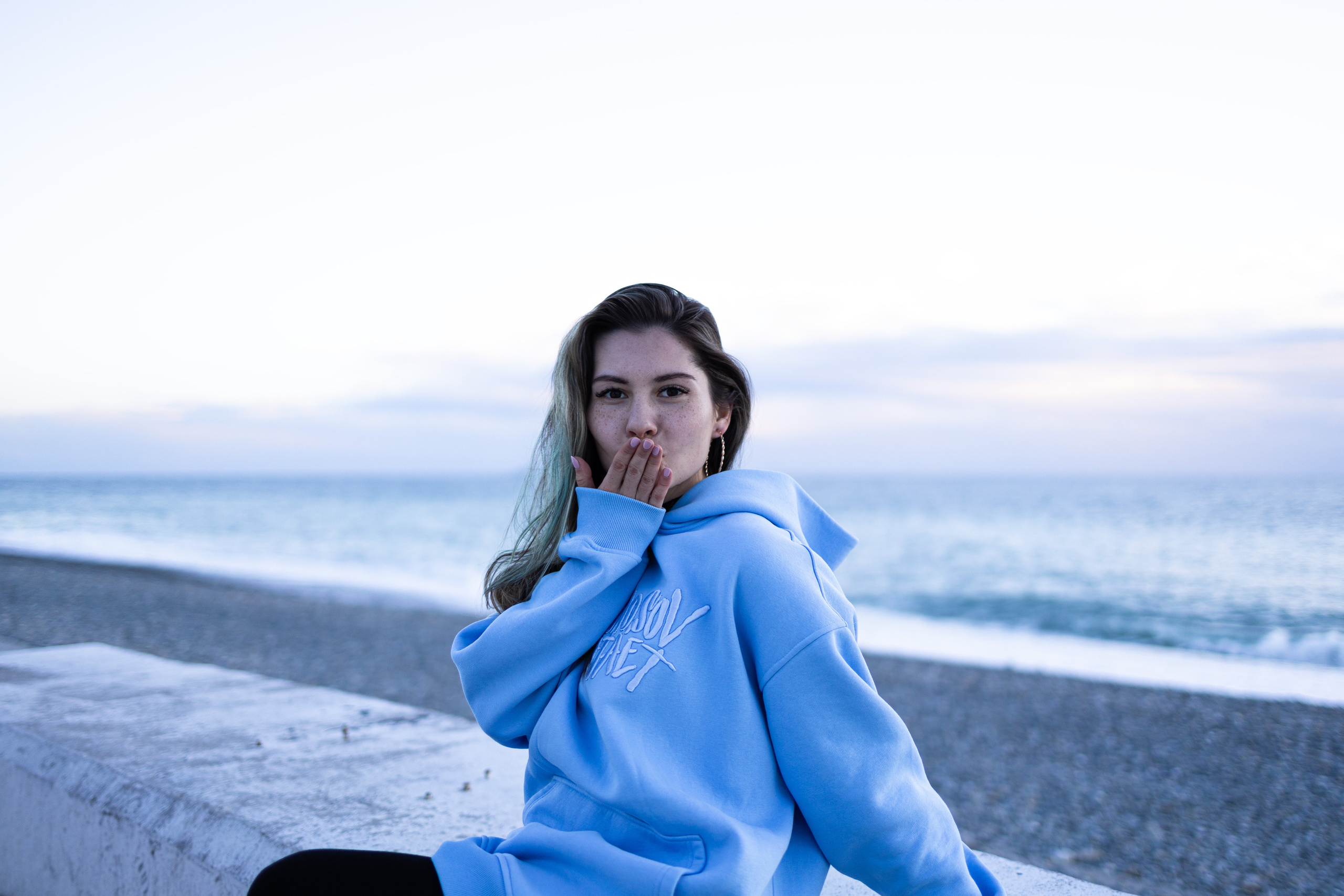 Зимняя морская фотосессия. Репортажный и студийный фотограф в Москве — Софи