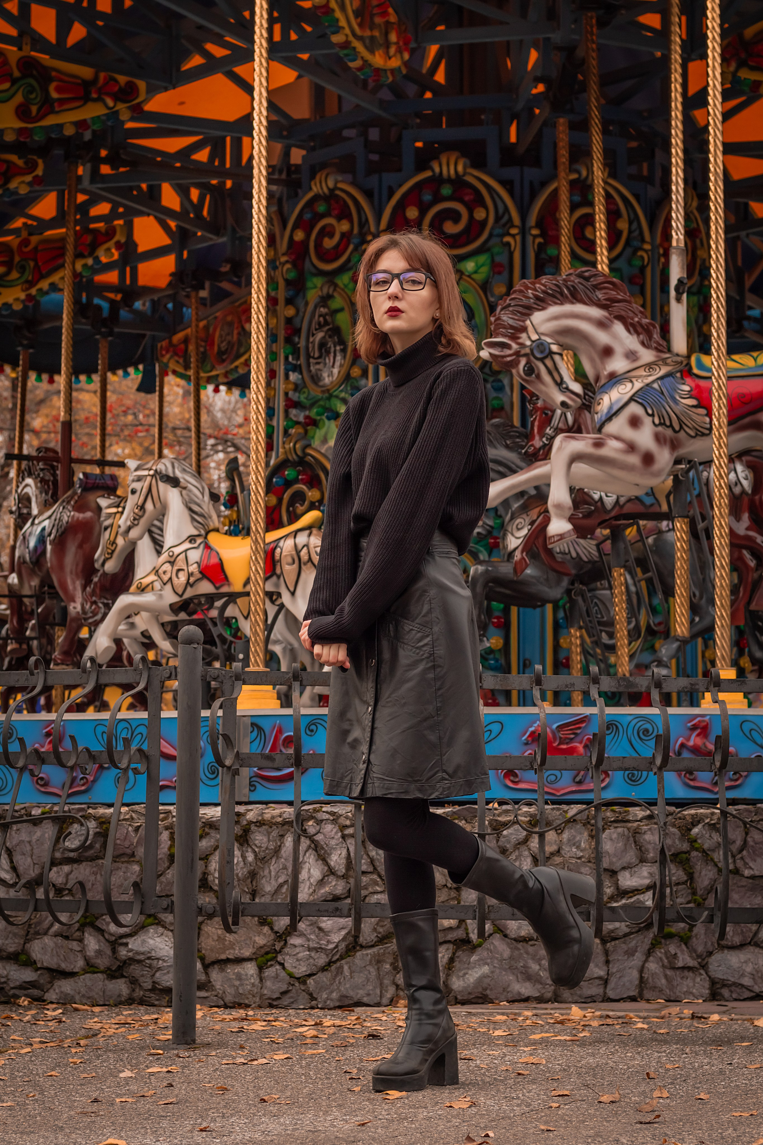 Осень. Фотограф в Новокузнецке