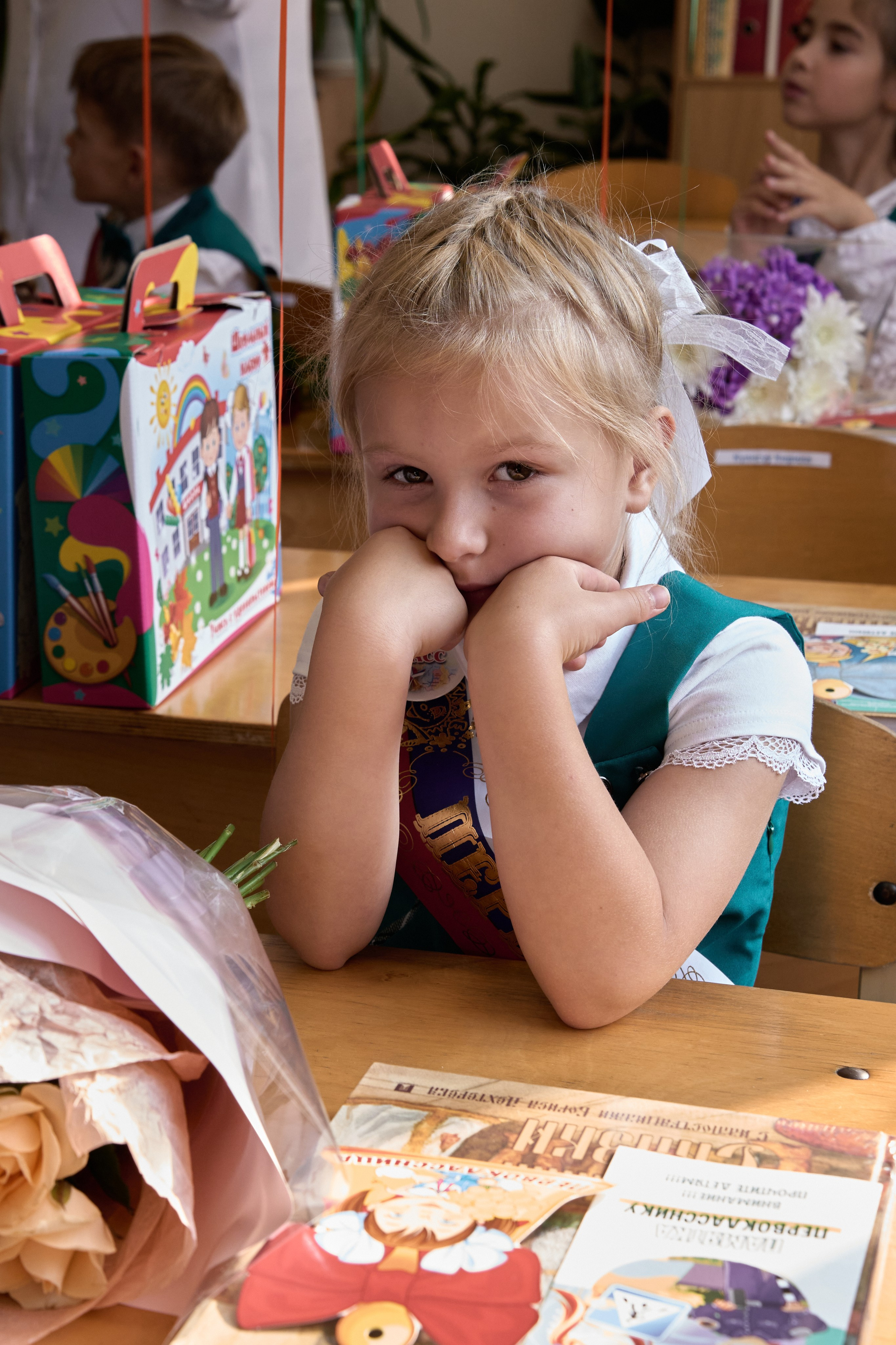 Школьная линейка. 1«Б». Фотограф в Санкт-Петербурге Настя Атом