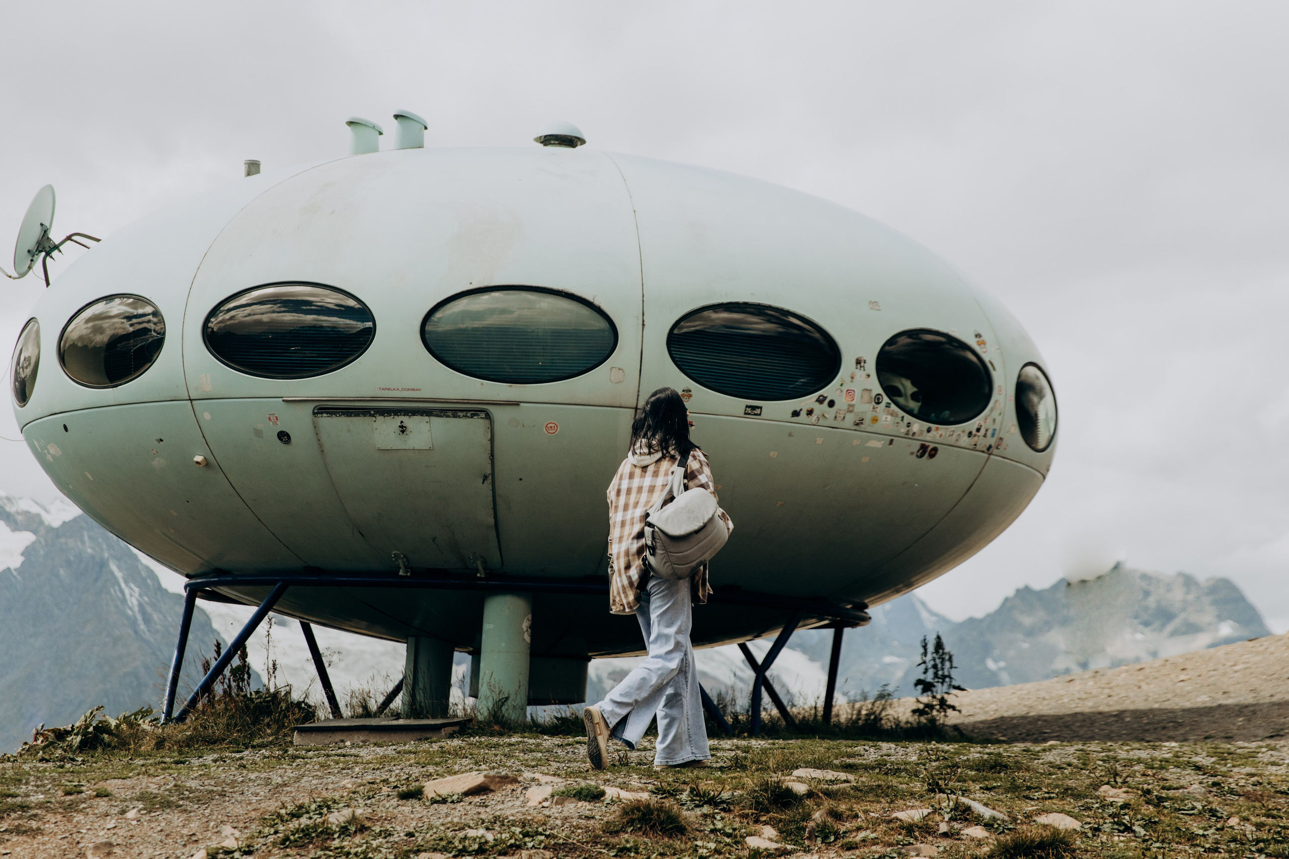 Юля с семьей, Домбай. Портфолио