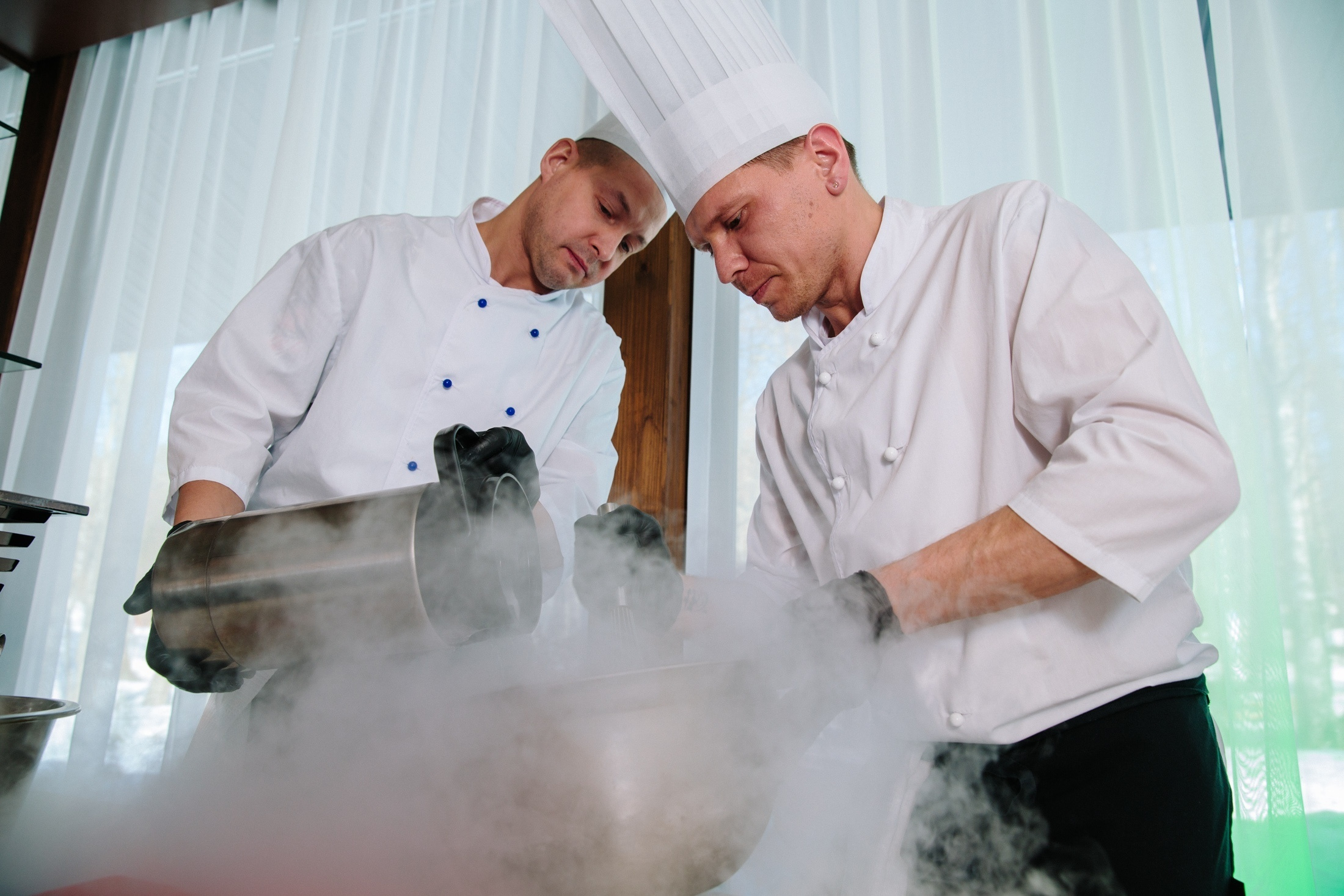 Фотография Пасторское озеро банкетная площадка кейтеринг фуршет шоу поваров